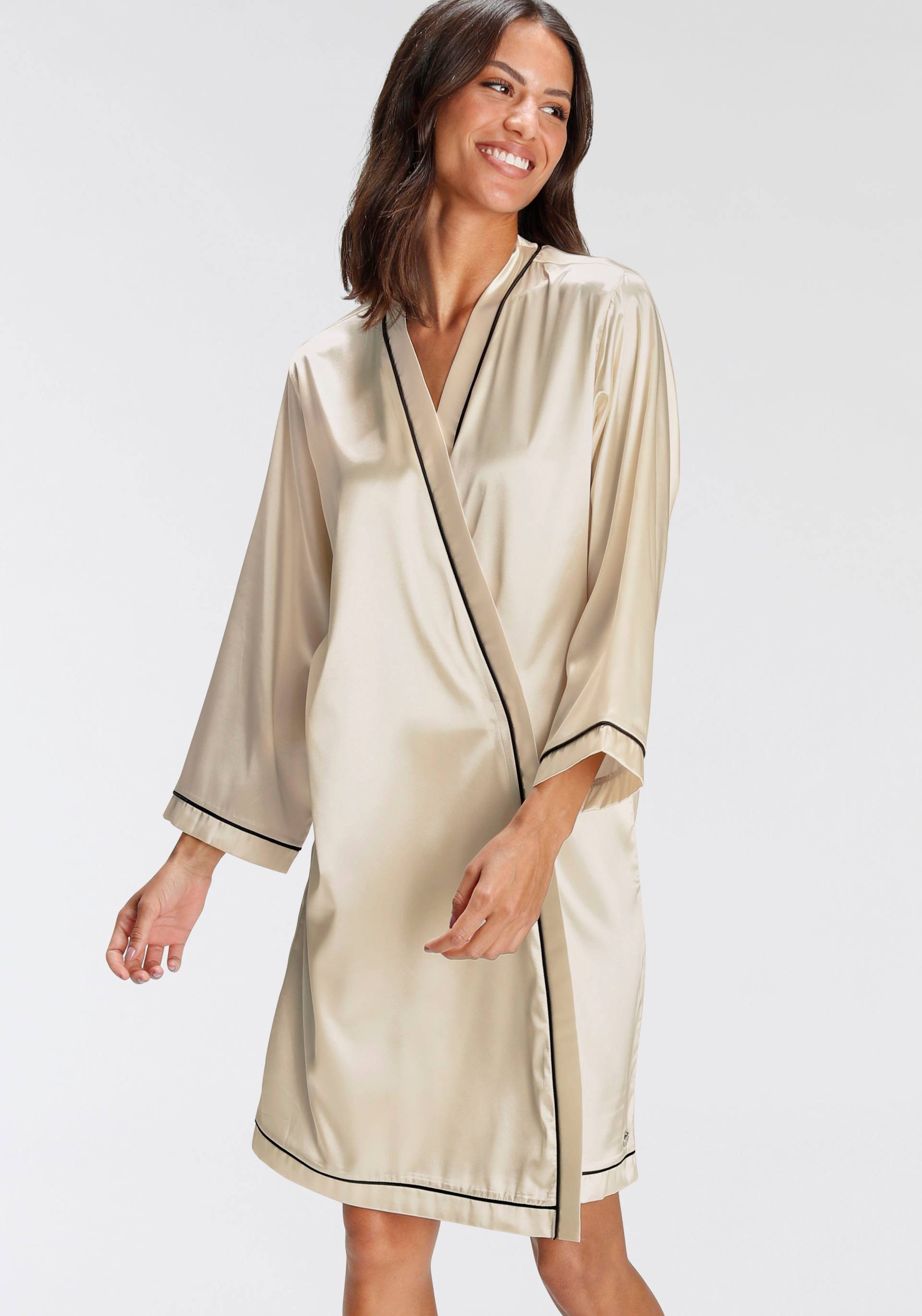 Bruno Banani Kimono, mit Kontrastpaspel-Details Bruno Banani Kimono, mit Kontrastpaspel-Details von Bruno Banani