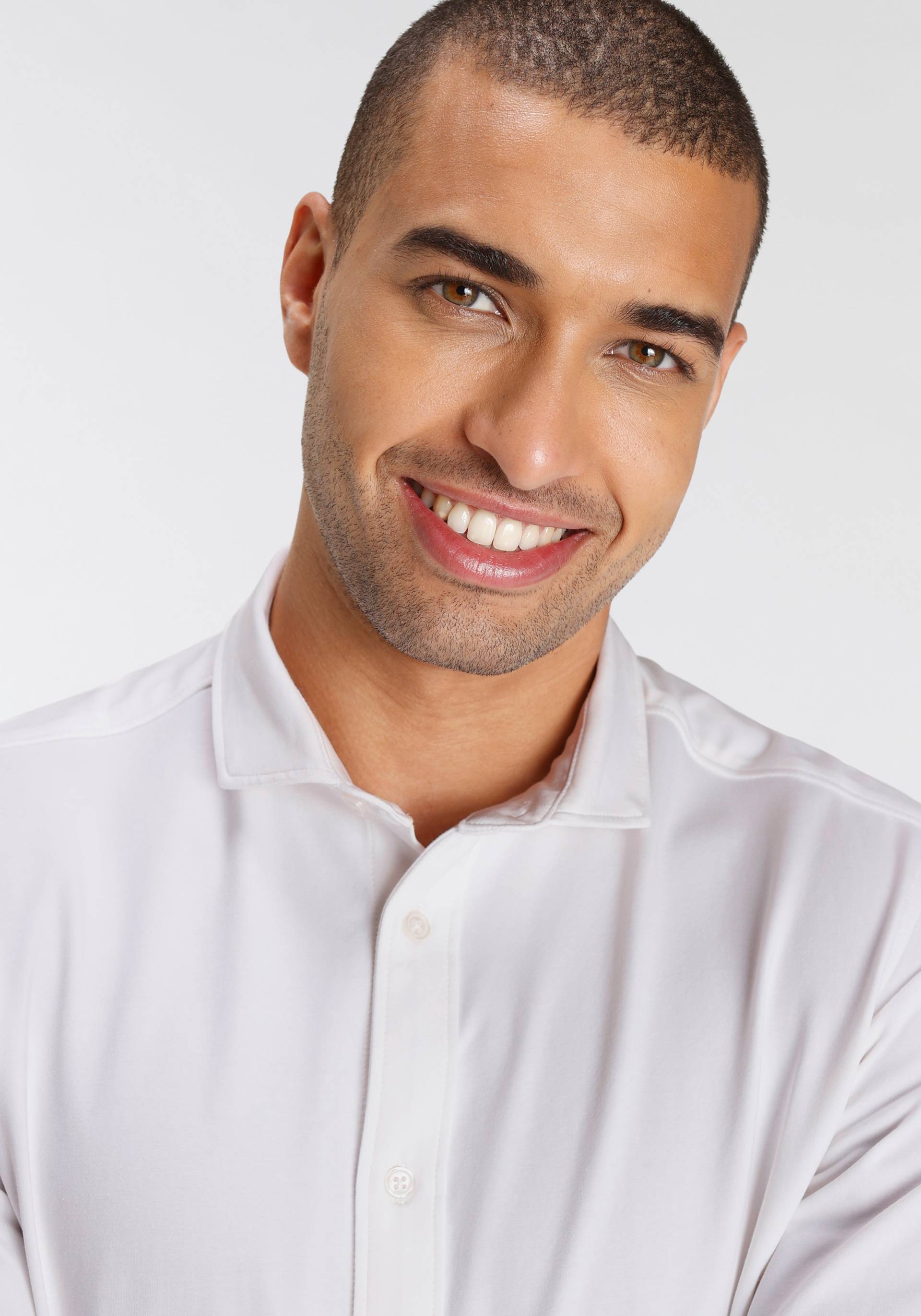 Bruno Banani Langarmhemd »Jersey Hemd komfortabel wie ein T-Shirt« Bruno Banani Langarmhemd »Jersey Hemd komfortabel wie ein T-Shirt« von Bruno Banani