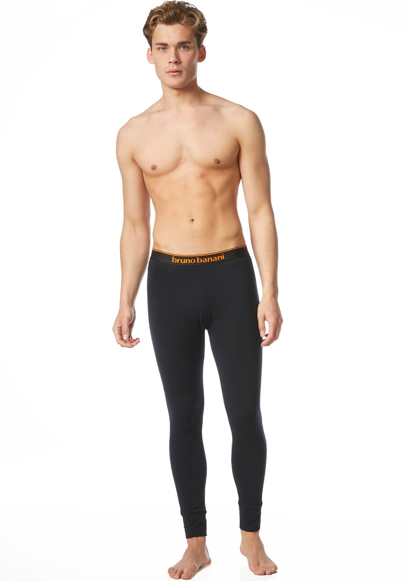 Bruno Banani Lange Unterhose »Warm Up«, mit kontrastfarbenem Logobund von Bruno Banani