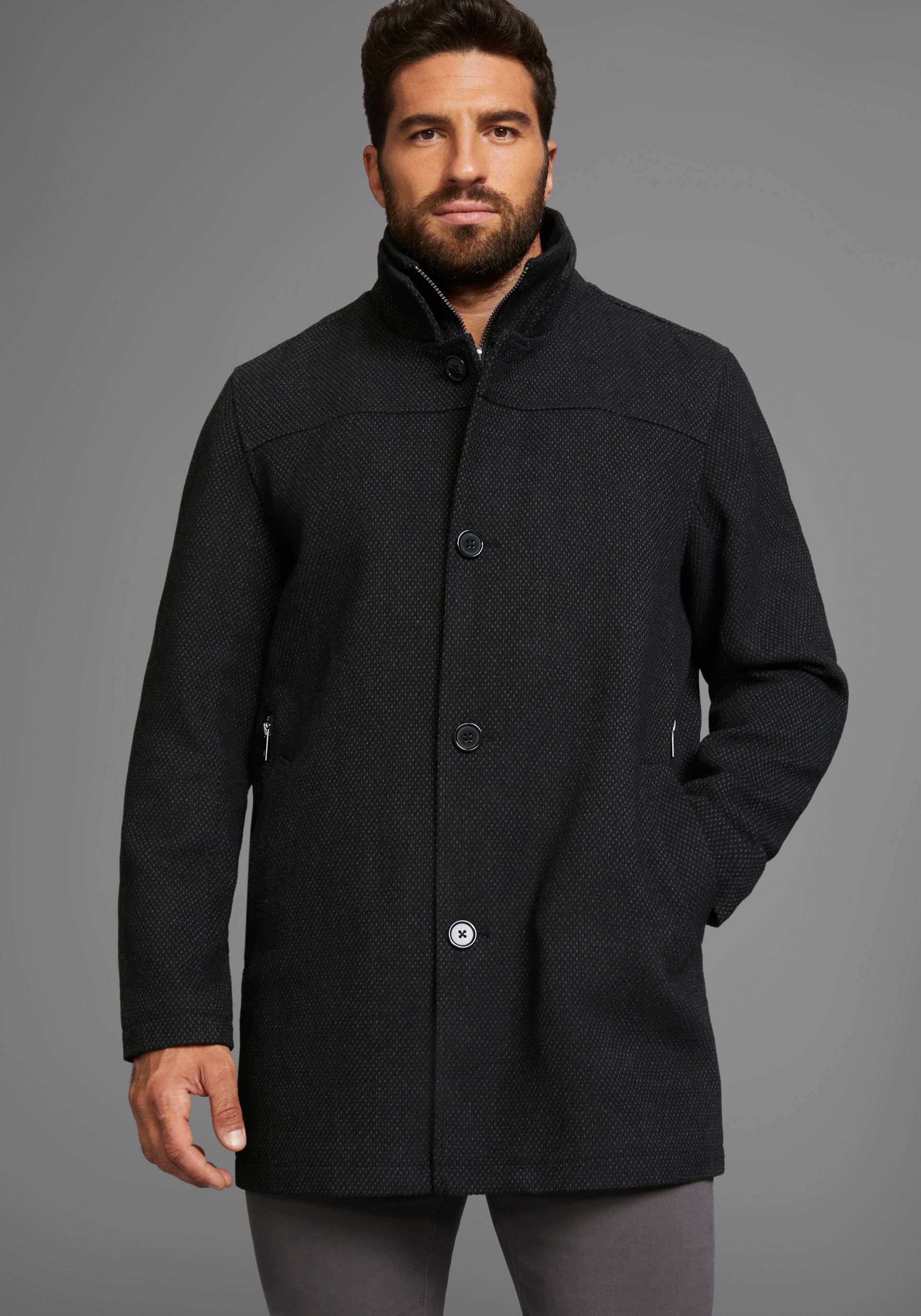 Bruno Banani Langjacke, ohne Kapuze, aus Polyester, casualer Stil, mit 6 Taschen Bruno Banani Langjacke, ohne Kapuze, aus Polyester, casualer Stil, mit 6 Taschen von Bruno Banani