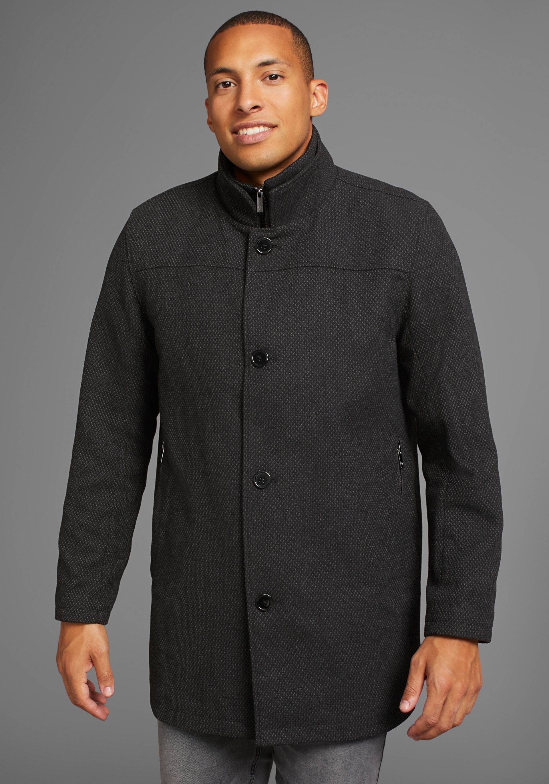 Bruno Banani Langjacke, ohne Kapuze, aus Polyester   casualer Stil   mit 6 Taschen von Bruno Banani