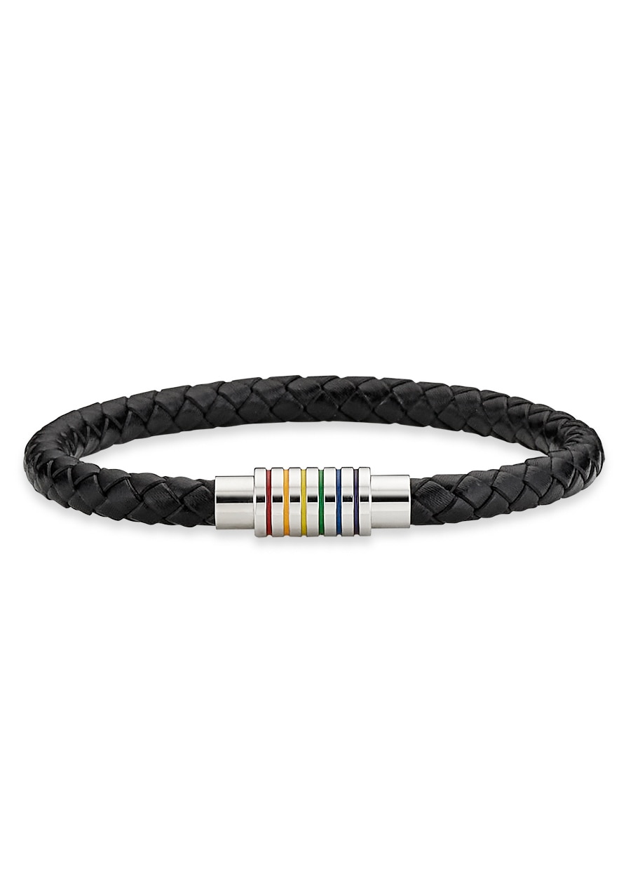 Bruno Banani Lederarmband »Schmuck Geschenk, Armband Regenbogen, Anlass Geburtstag Weihnachten«, mit Epoxidharz von Bruno Banani