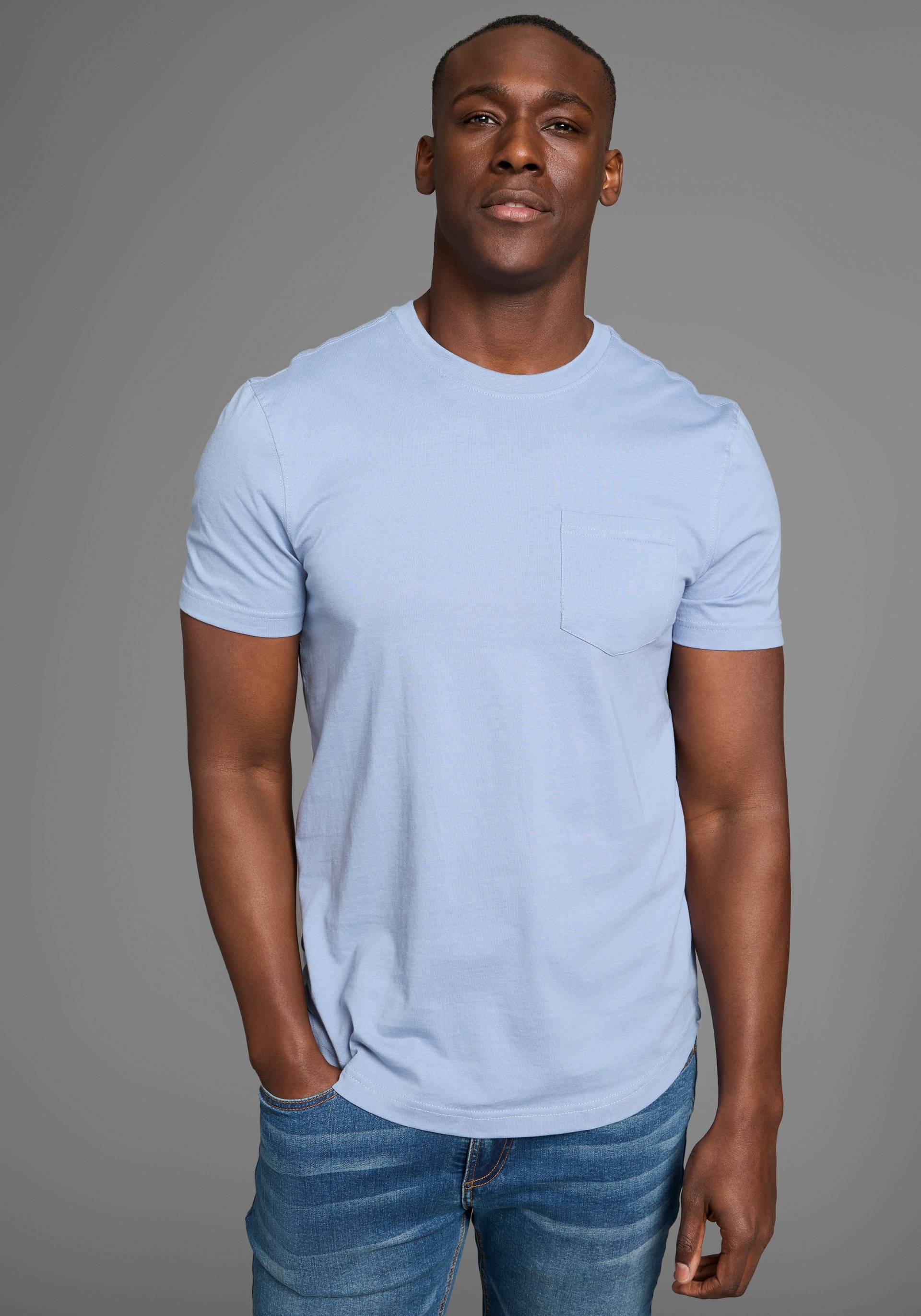 Bruno Banani Longshirt, mit abgerundetem Saum Bruno Banani Longshirt, mit abgerundetem Saum von Bruno Banani