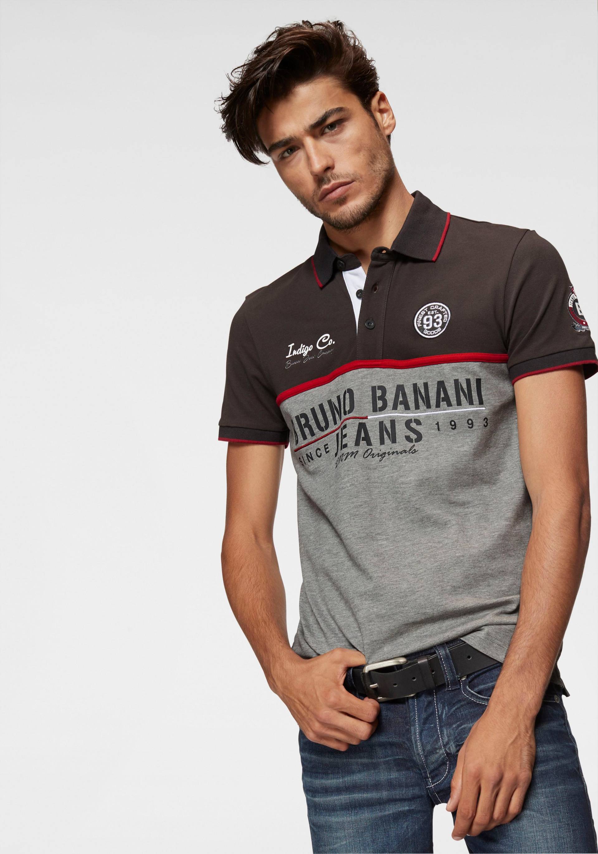 Bruno Banani Poloshirt, Kurzarm, körpernahe Passform, mit Polokragen von Bruno Banani