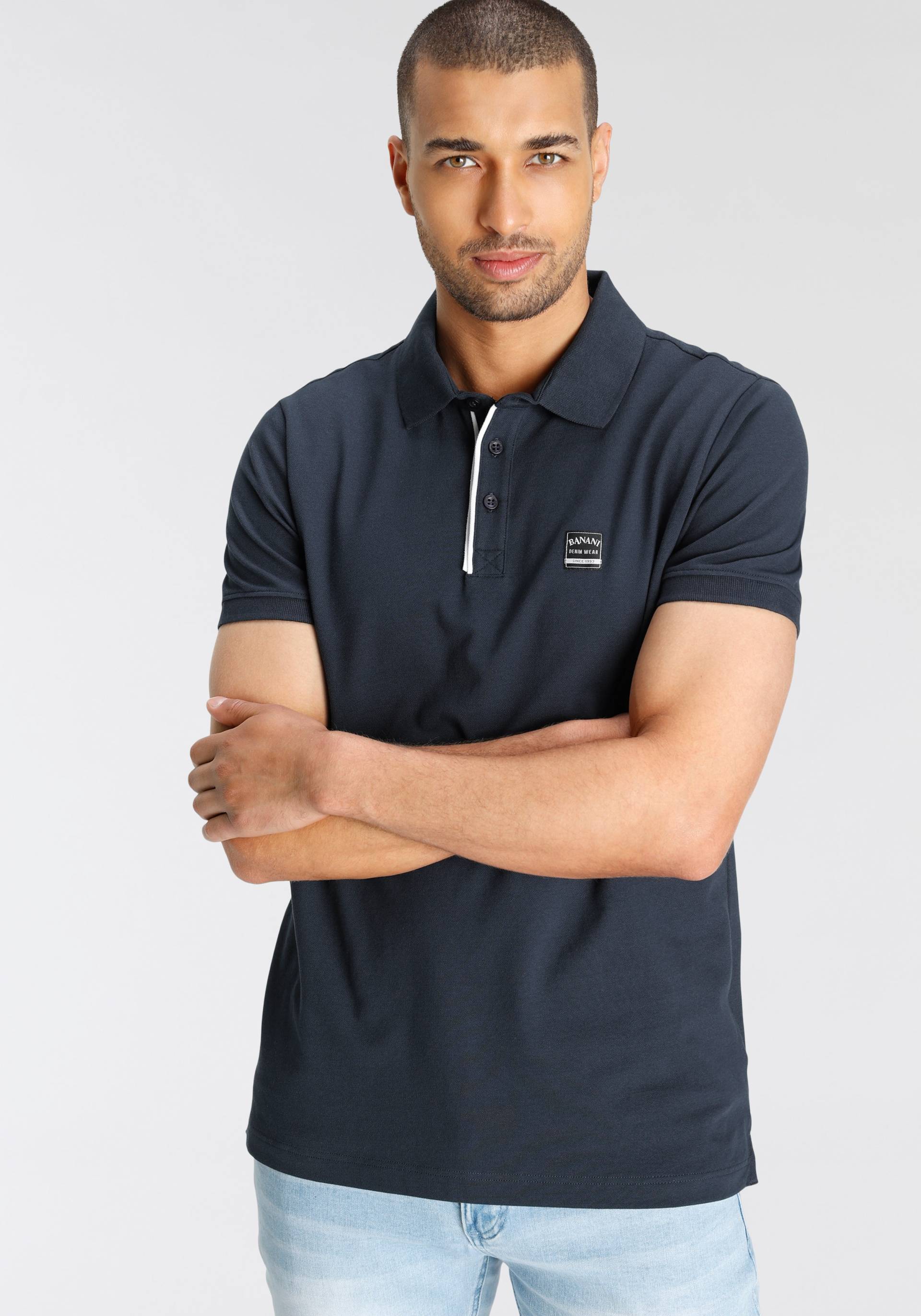 Bruno Banani Poloshirt, mit Kontrast an der Knopfleiste von Bruno Banani