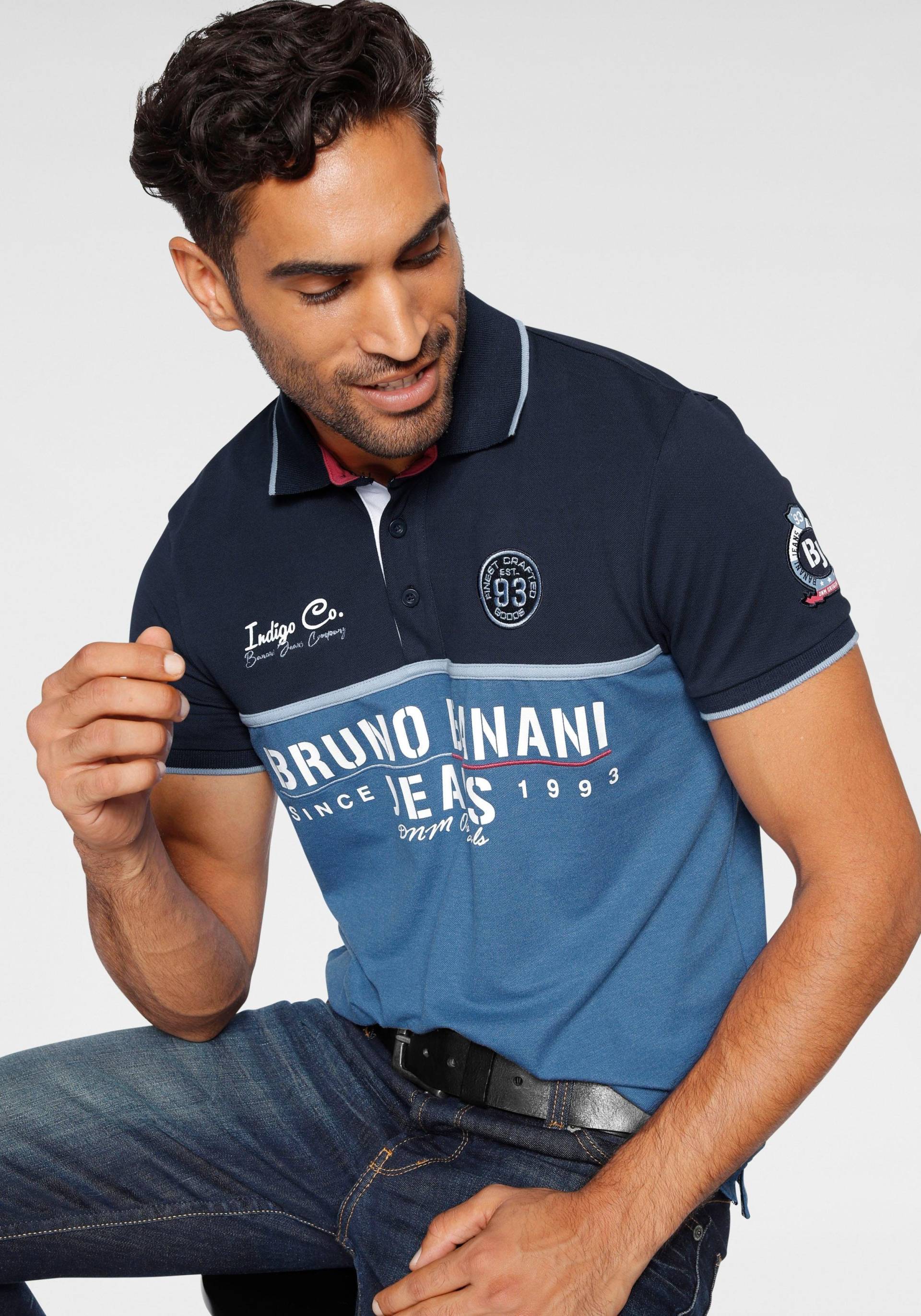 Bruno Banani Poloshirt, Kurzarm, körpernahe Passform, mit Polokragen von Bruno Banani