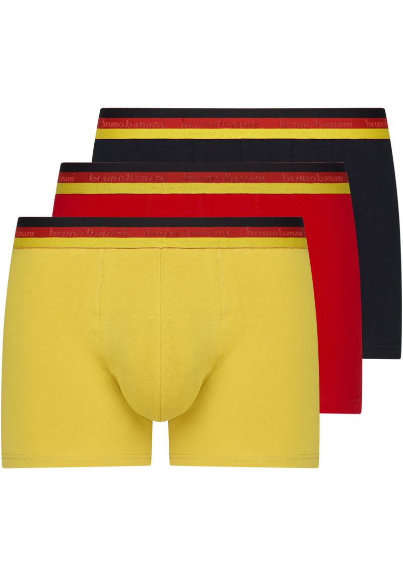 Bruno Banani Retro Pants »Goldfarbenen Goal«, (3er Pack), mit mehrfarbigem Bund von Bruno Banani