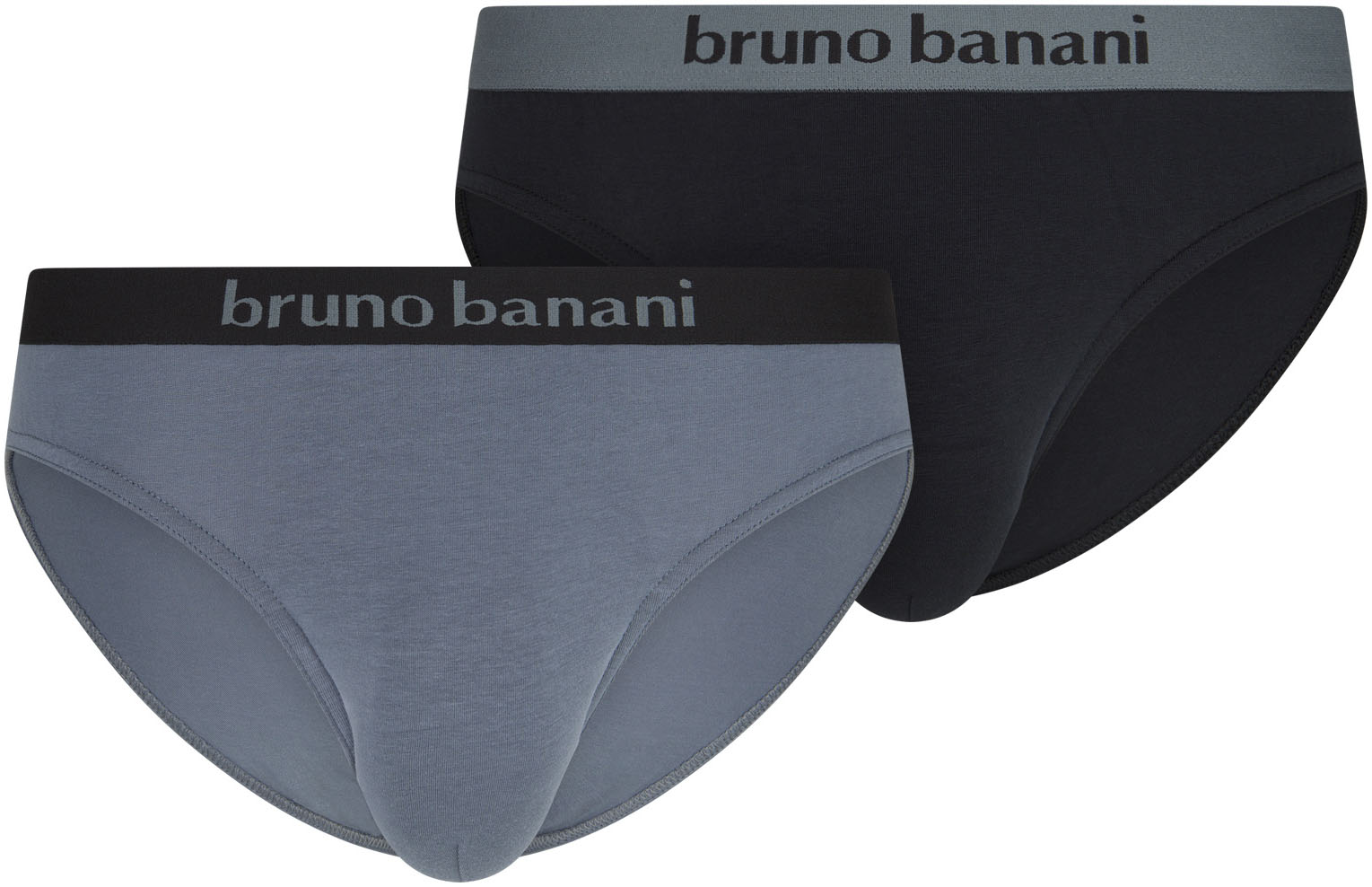 Bruno Banani Slip »Flowing«, (2er Pack), mit Logobund von Bruno Banani