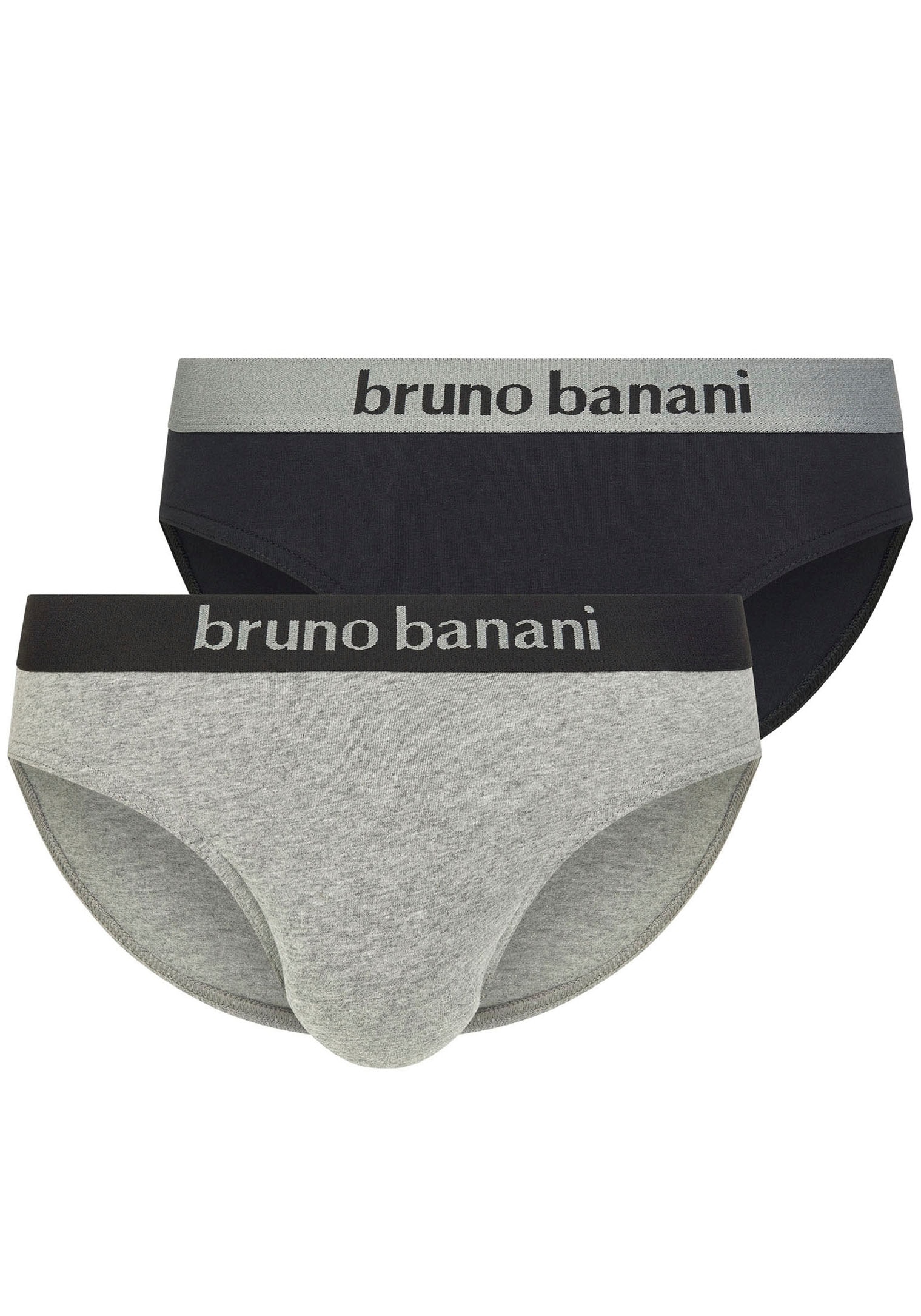 Bruno Banani Slip »Flowing«, (2er Pack), mit Logobund von Bruno Banani