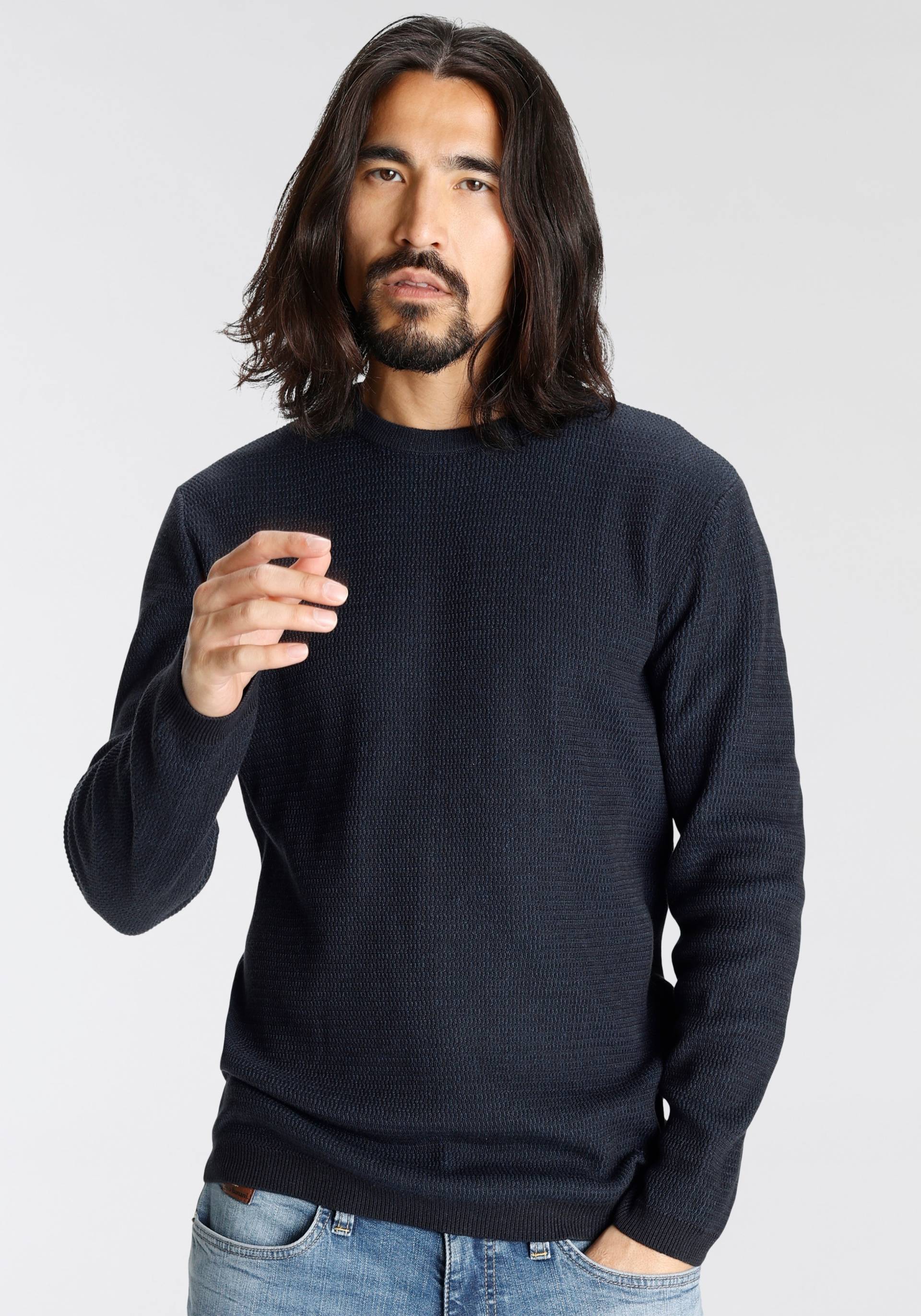 Bruno Banani Strickpullover, gewaschene Optik Bruno Banani Strickpullover, gewaschene Optik von Bruno Banani