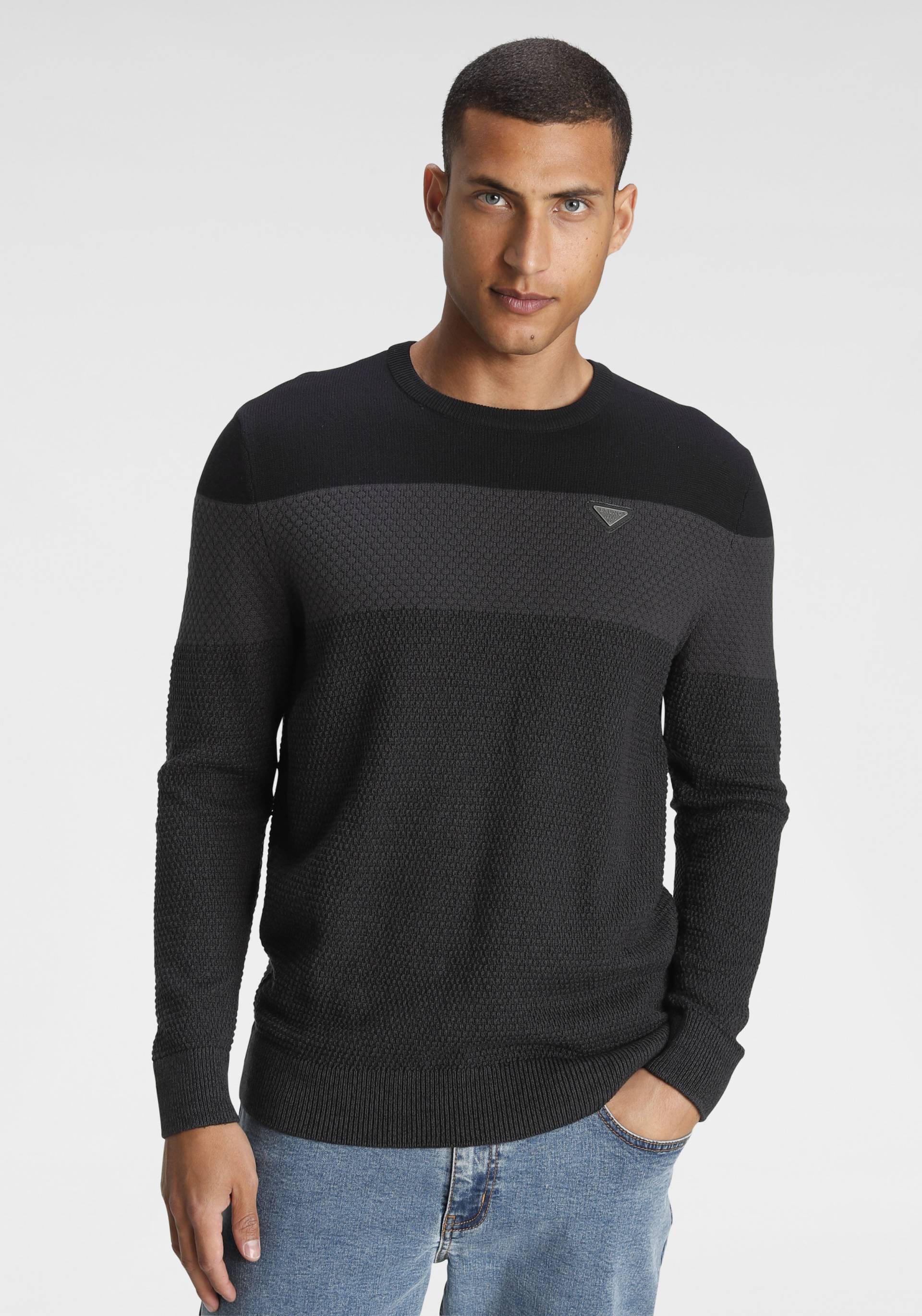 Bruno Banani Strickpullover, im modischem Look Bruno Banani Strickpullover, im modischem Look von Bruno Banani