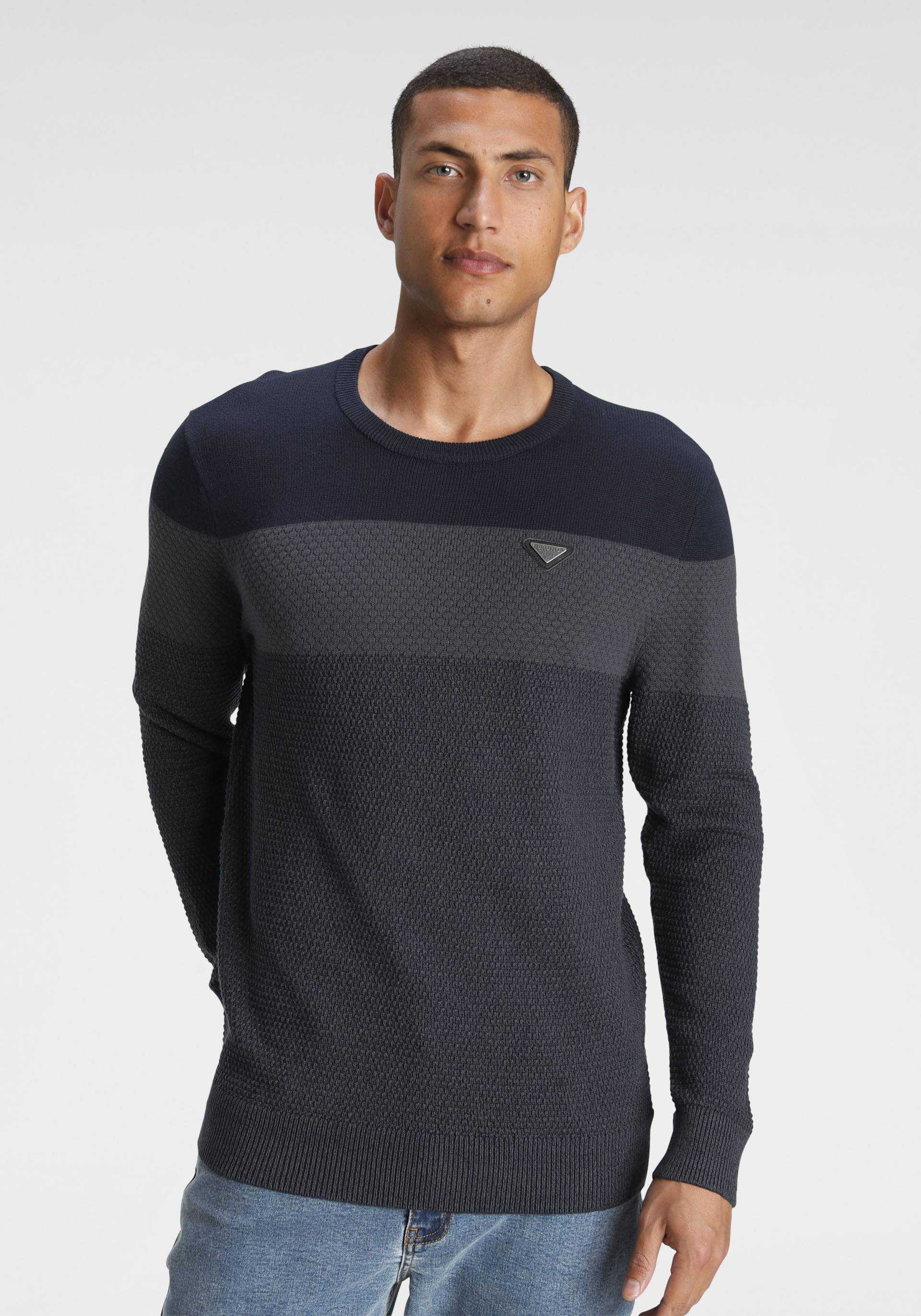 Bruno Banani Strickpullover, im modischem Look von Bruno Banani