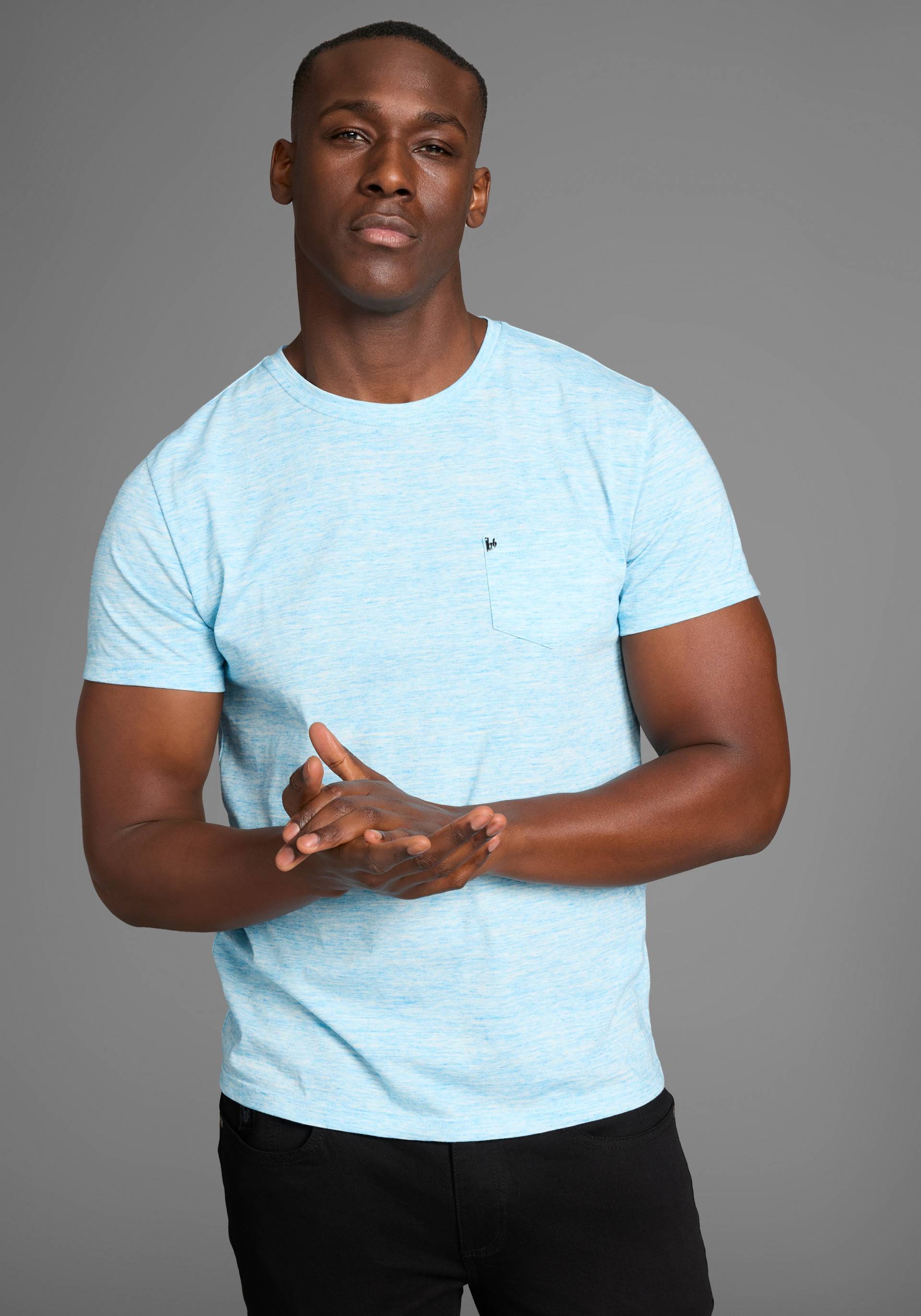 Bruno Banani T-Shirt, Kurzarm, Slim Fit, unifarben, Rundhalsausschnitt Bruno Banani T-Shirt, Kurzarm, Slim Fit, unifarben, Rundhalsausschnitt von Bruno Banani
