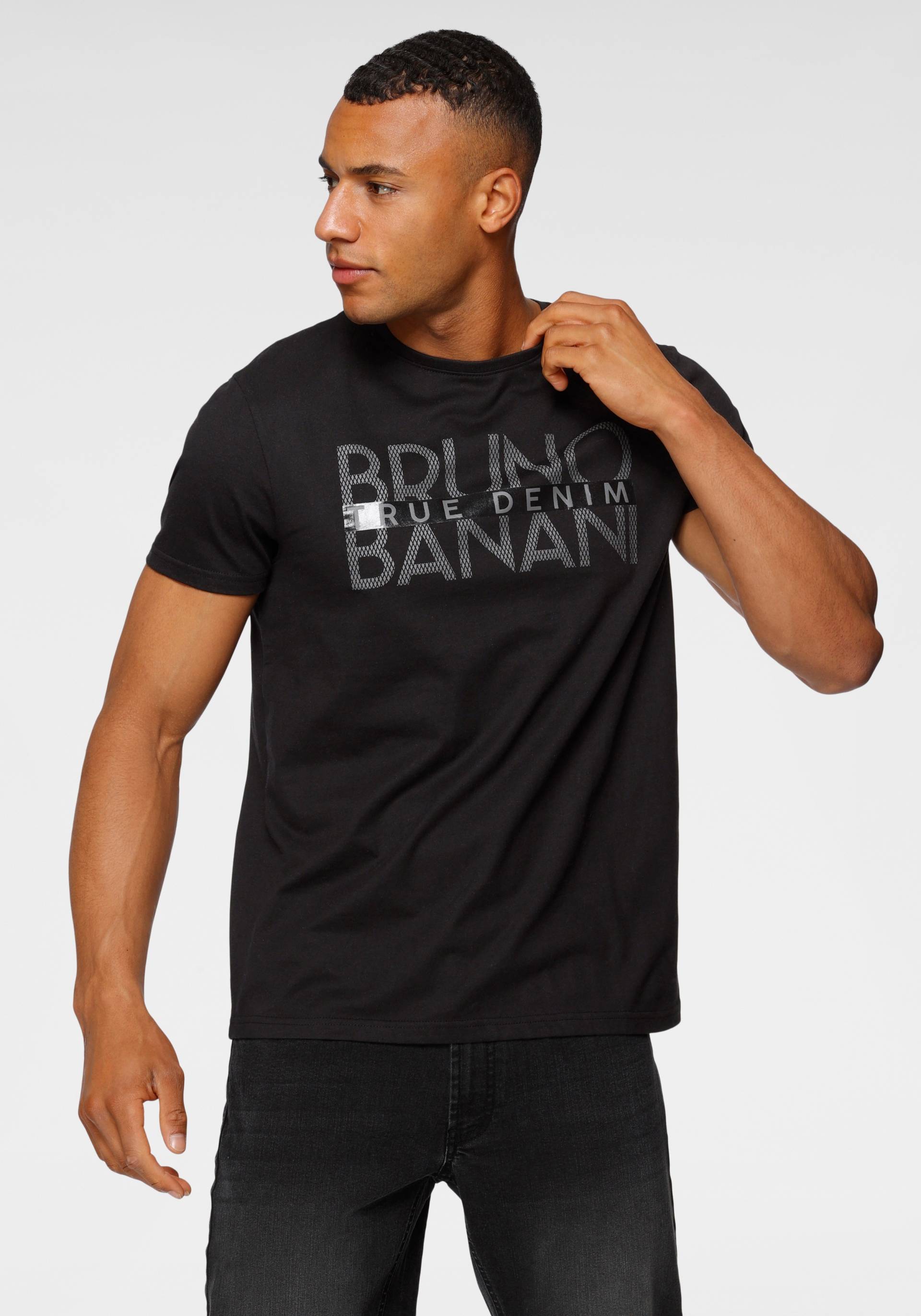 Bruno Banani T-Shirt, kurzärmelig, schmal geschnitten, bedruckt, aus Baumwolle Bruno Banani T-Shirt, kurzärmelig, schmal geschnitten, bedruckt, aus Baumwolle von Bruno Banani