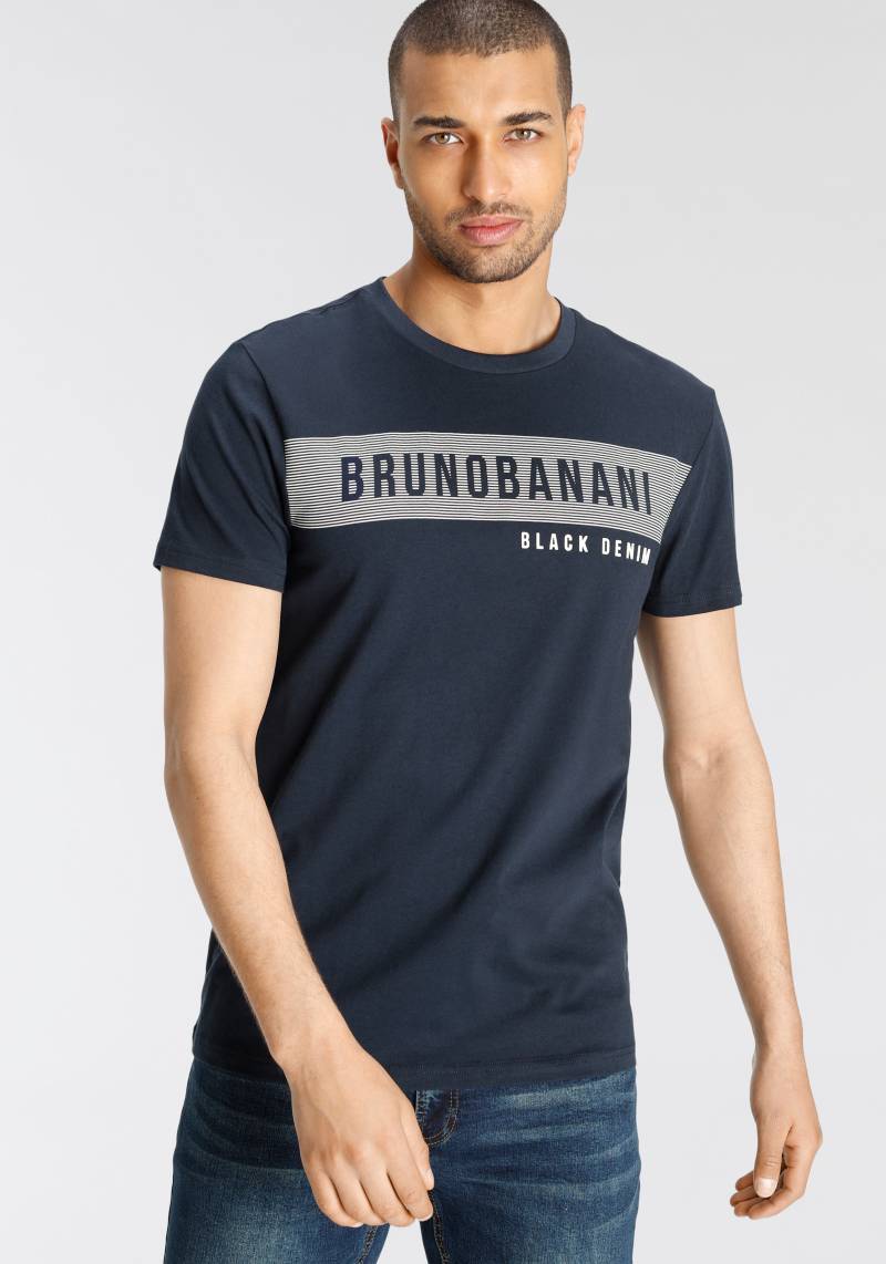 Bruno Banani T-Shirt, kurzärmelig, schmal geschnitten, Rundhalsausschnitt von Bruno Banani