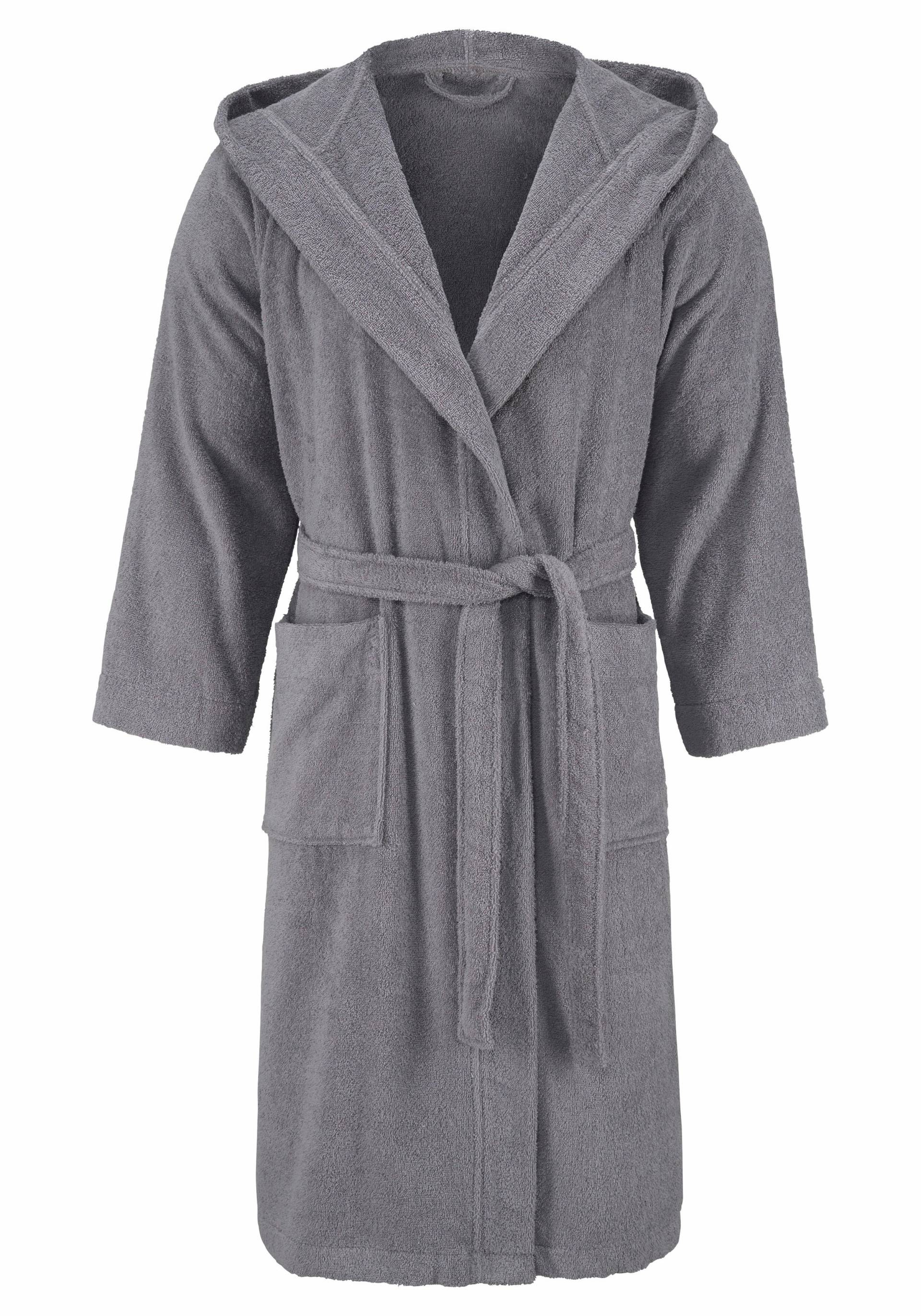 Bruno Banani Unisex-Bademantel »Robby, ideal für Sauna & Spa, Hotelbademantel, Morgenmantel«, (1 St.), Damen & Herren Bademäntel, Baumwolle, mit Taschen, Reise, Sauna, S-3XL von Bruno Banani