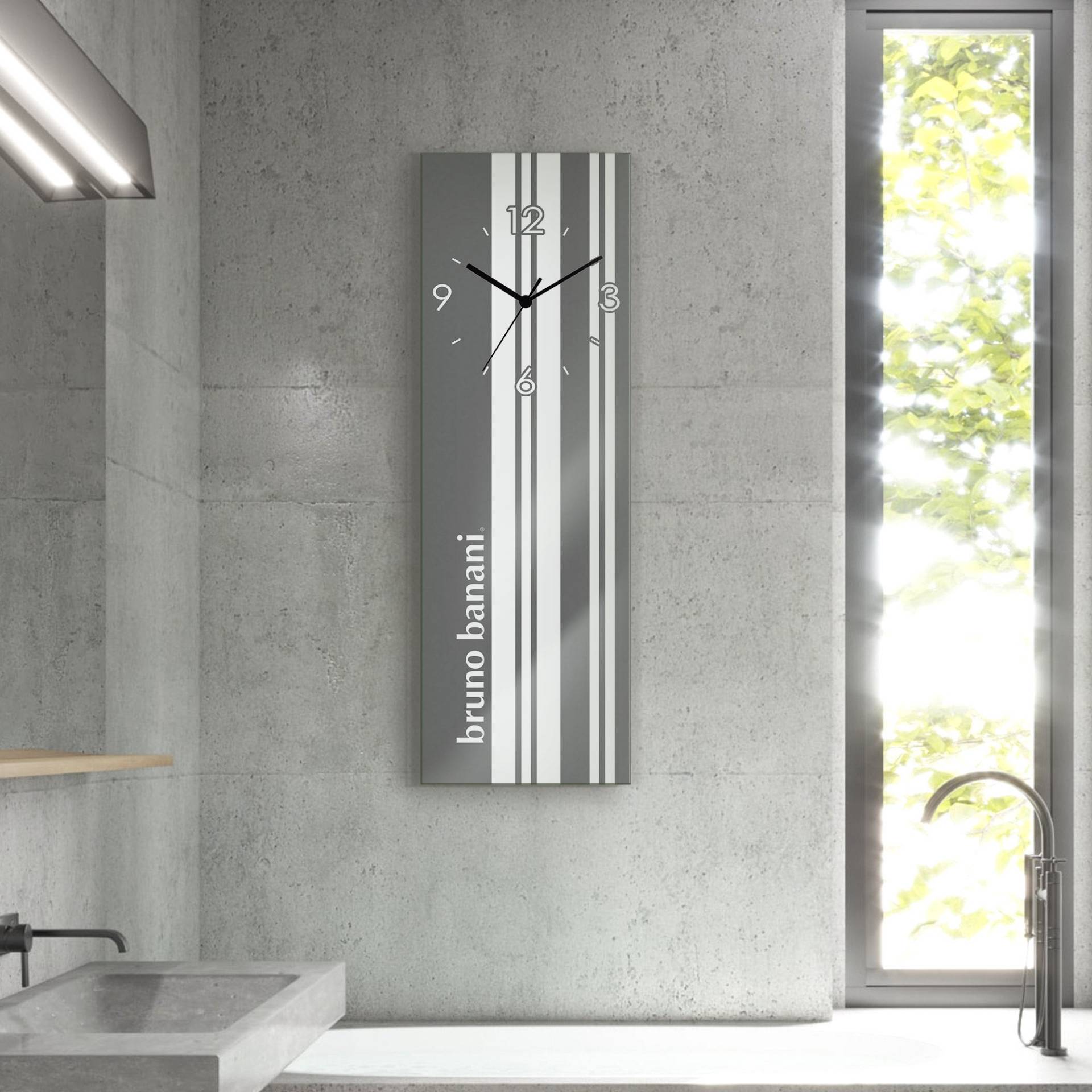 Bruno Banani Wanduhr »Stripes auf Glas«, analog, 20 cm Bruno Banani Wanduhr »Stripes auf Glas«, analog, 20 cm von Bruno Banani