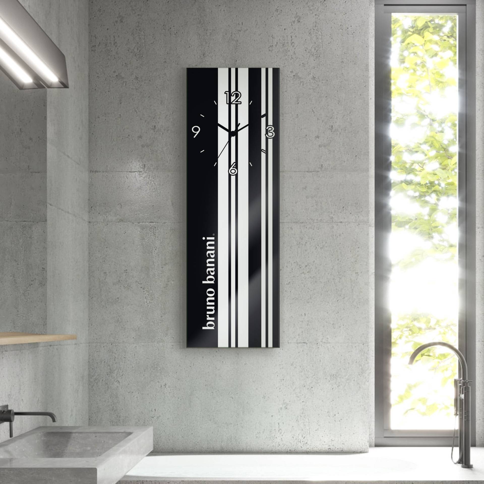 Bruno Banani Wanduhr »Stripes auf Glas«, analog, 20 cm Bruno Banani Wanduhr »Stripes auf Glas«, analog, 20 cm von Bruno Banani