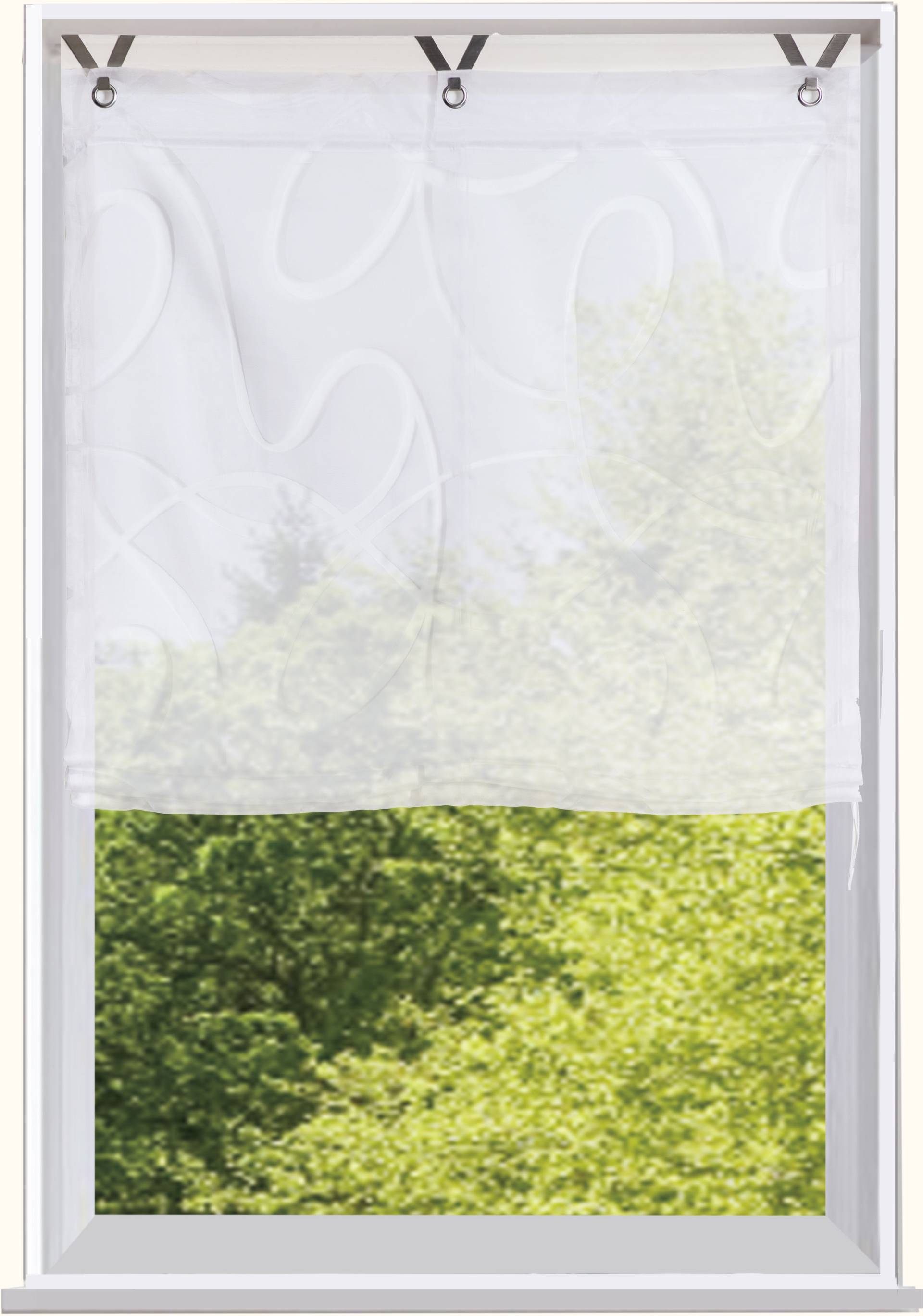 Bruno Banani Raffrollo »TILO«, mit Klettband, transparent, Ausbrenner, gewebt, verschiedene Grössen Bruno Banani Raffrollo »TILO«, mit Klettband, transparent, Ausbrenner, gewebt, verschiedene Grössen von Bruno Banani
