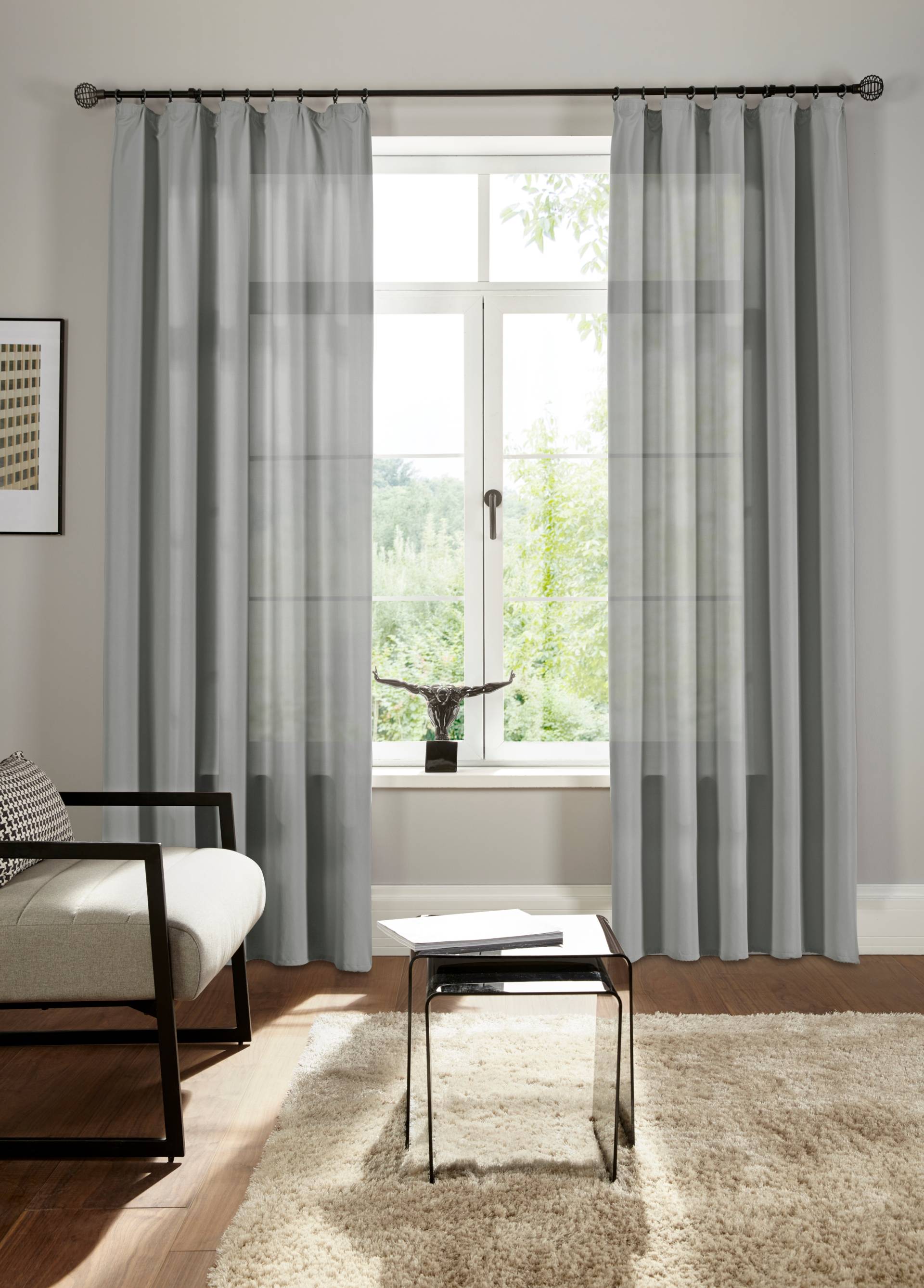 Bruno Banani Vorhang »Lagan«, (2 St.), 2-er Set, gewebt, Microfaser, versch. Grössen, einfarbig, Bestseller Bruno Banani Vorhang »Lagan«, (2 St.), 2-er Set, gewebt, Microfaser, versch. Grössen, einfarbig, Bestseller von Bruno Banani