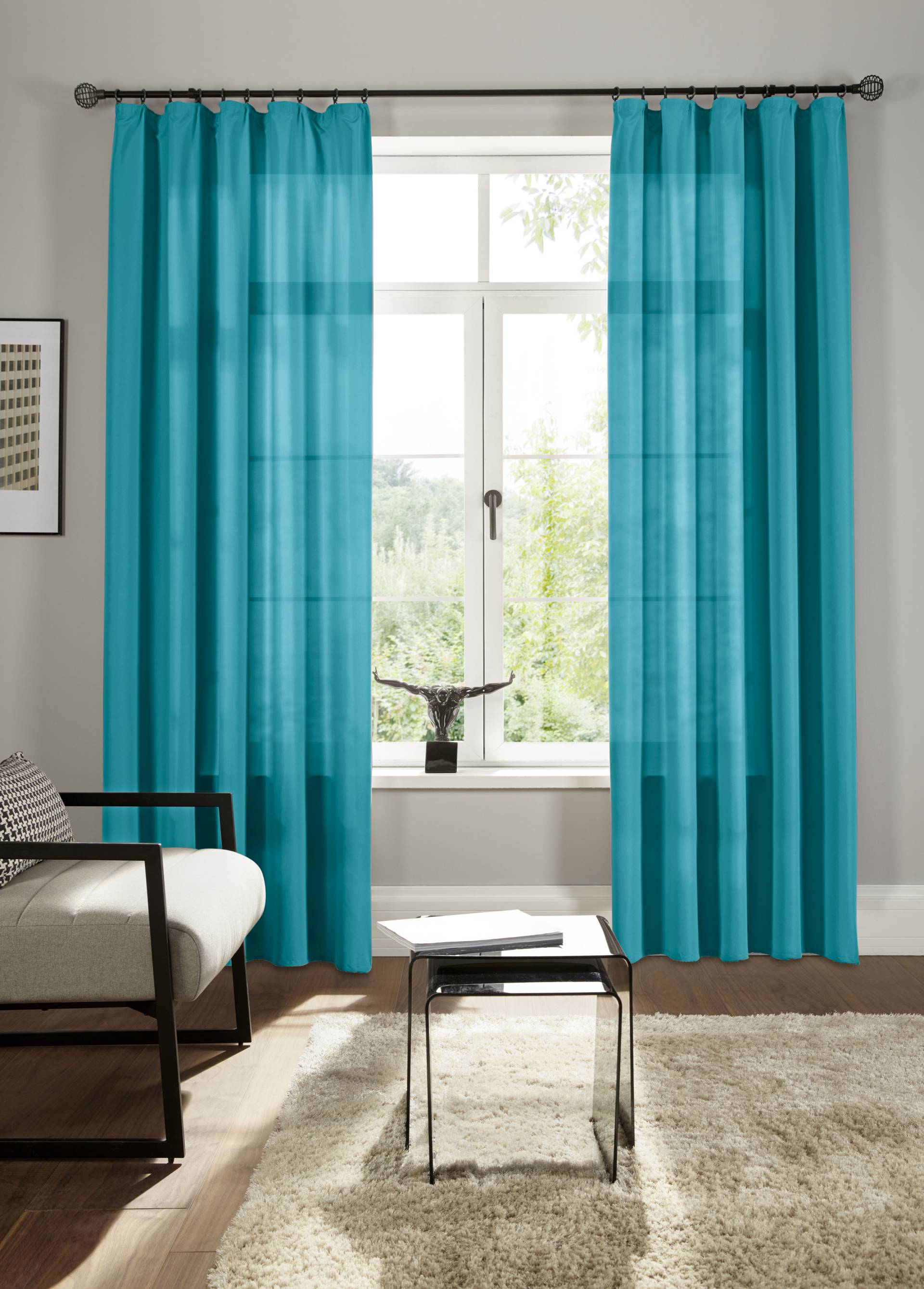 Bruno Banani Vorhang »Lagan«, (2 St.), 2-er Set, gewebt, Microfaser, versch. Grössen, einfarbig, Bestseller Bruno Banani Vorhang »Lagan«, (2 St.), 2-er Set, gewebt, Microfaser, versch. Grössen, einfarbig, Bestseller von Bruno Banani
