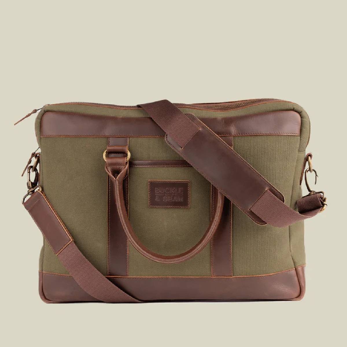 Canvas Business Briefcase Venture Grün/Blau Canvas Business Briefcase Venture Grün/Blau von Buckle & Seam