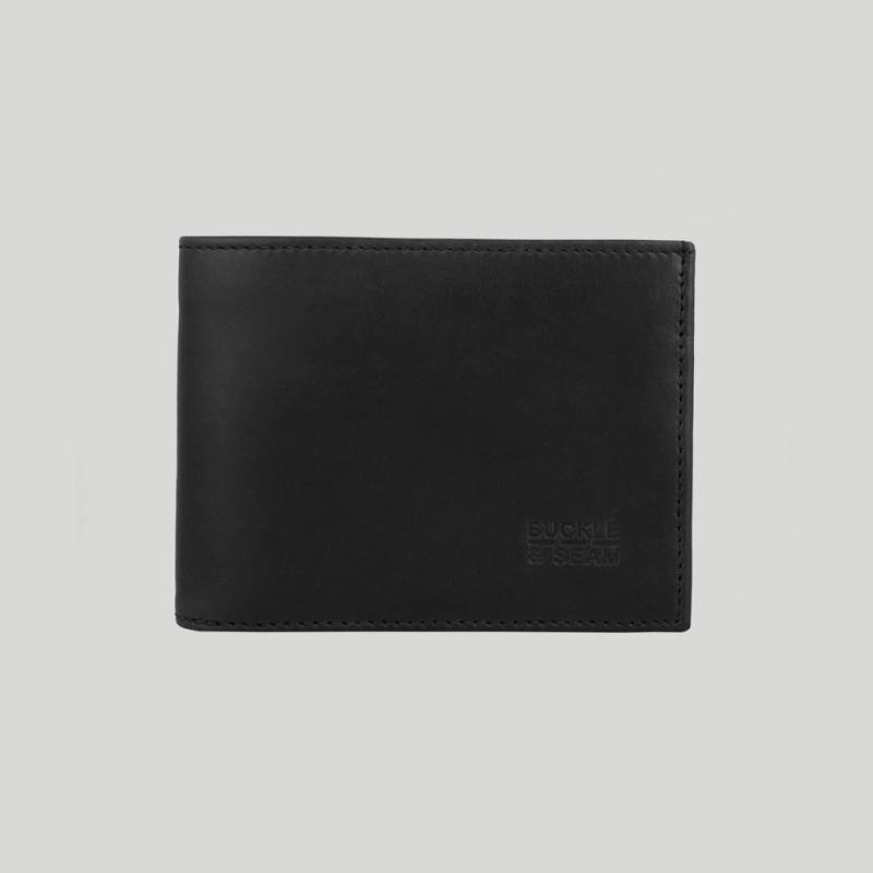 Leder Portemonnaie Bill Schwarz Leder Portemonnaie Bill Schwarz von Buckle & Seam