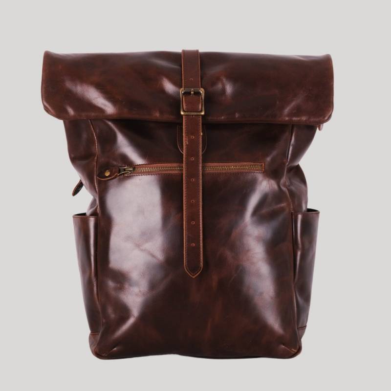 Rolltop Rucksack Nomad Braun/Dots Rolltop Rucksack Nomad Braun/Dots von Buckle & Seam