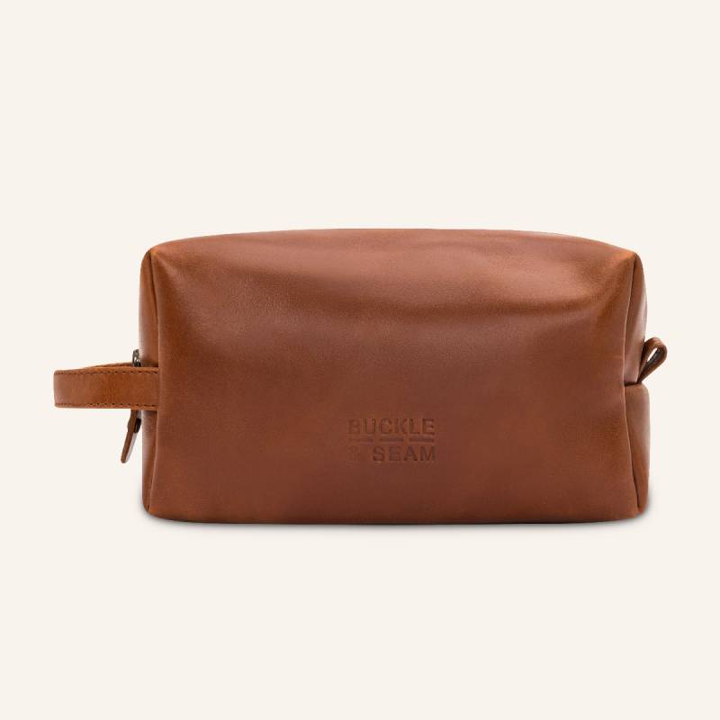 Waschbeutel Everest Cognac von Buckle & Seam