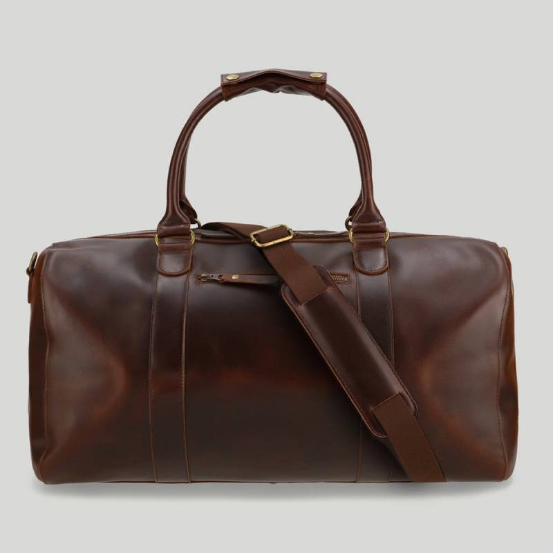 Willow - Leder Weekender Braun/Dots Willow - Leder Weekender Braun/Dots von Buckle & Seam