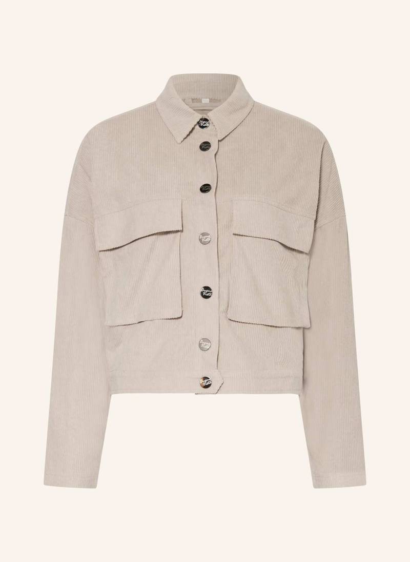 Buena Vista Cropped-Overshirt Scarlett grau von Buena Vista