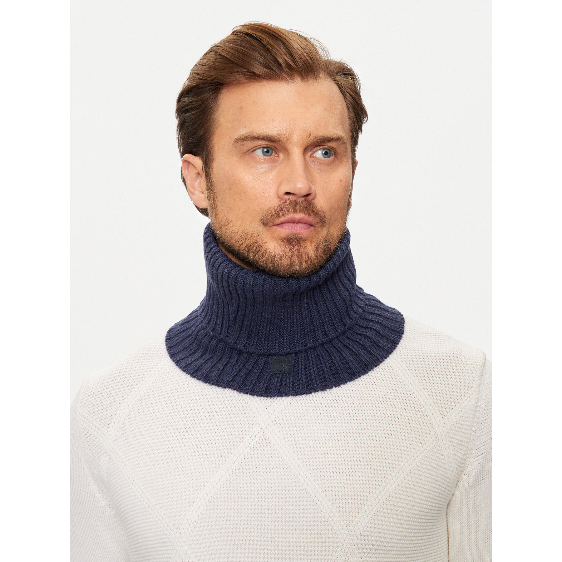 Loop-Schal Buff Knitted Neckwarmer Norval 124244.717.10 Blau von Buff