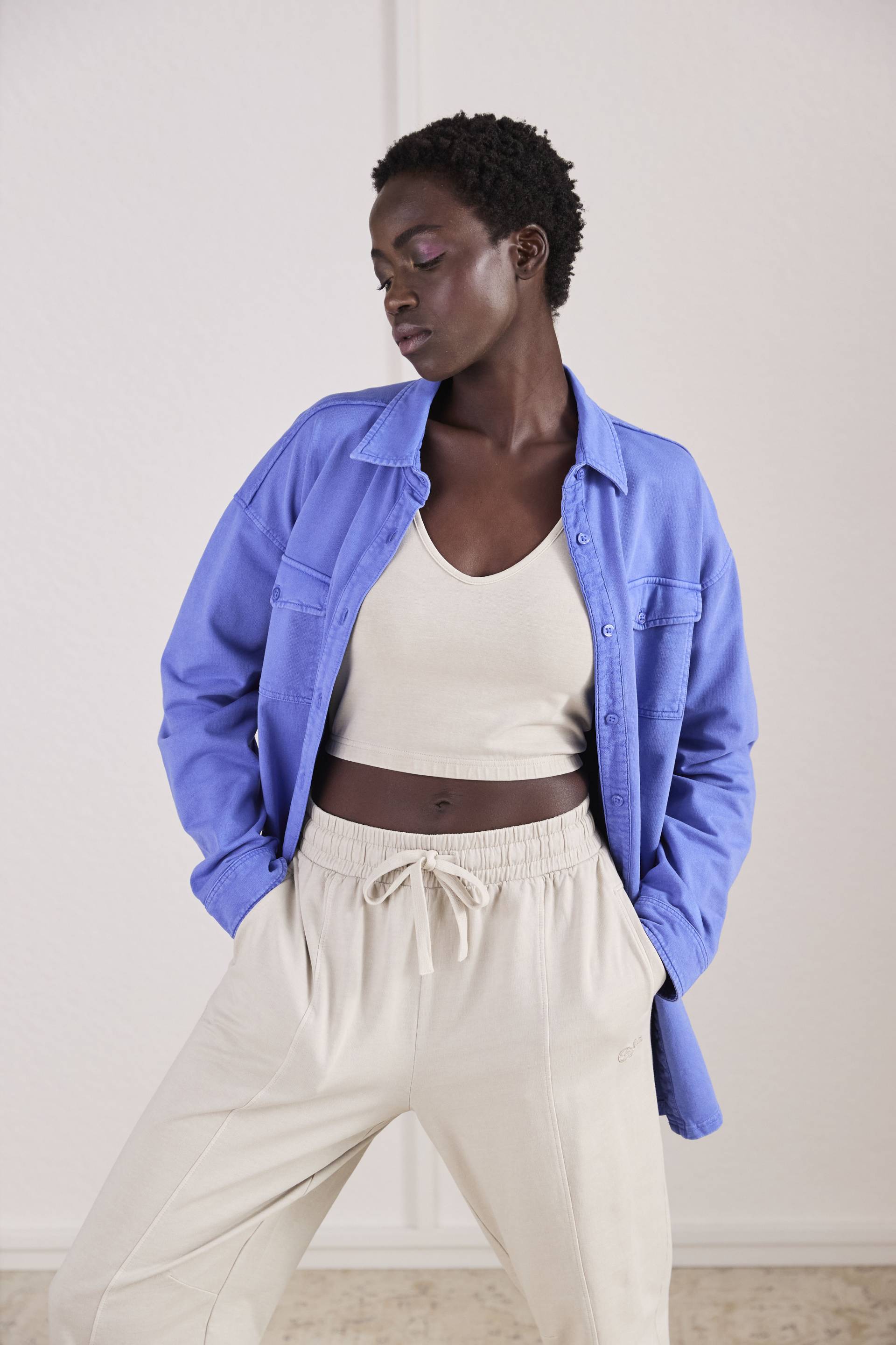 Buffalo Blusenshirt, Loungeshirt im Used-Look, Loungewear Buffalo Blusenshirt, Loungeshirt im Used-Look, Loungewear von Buffalo