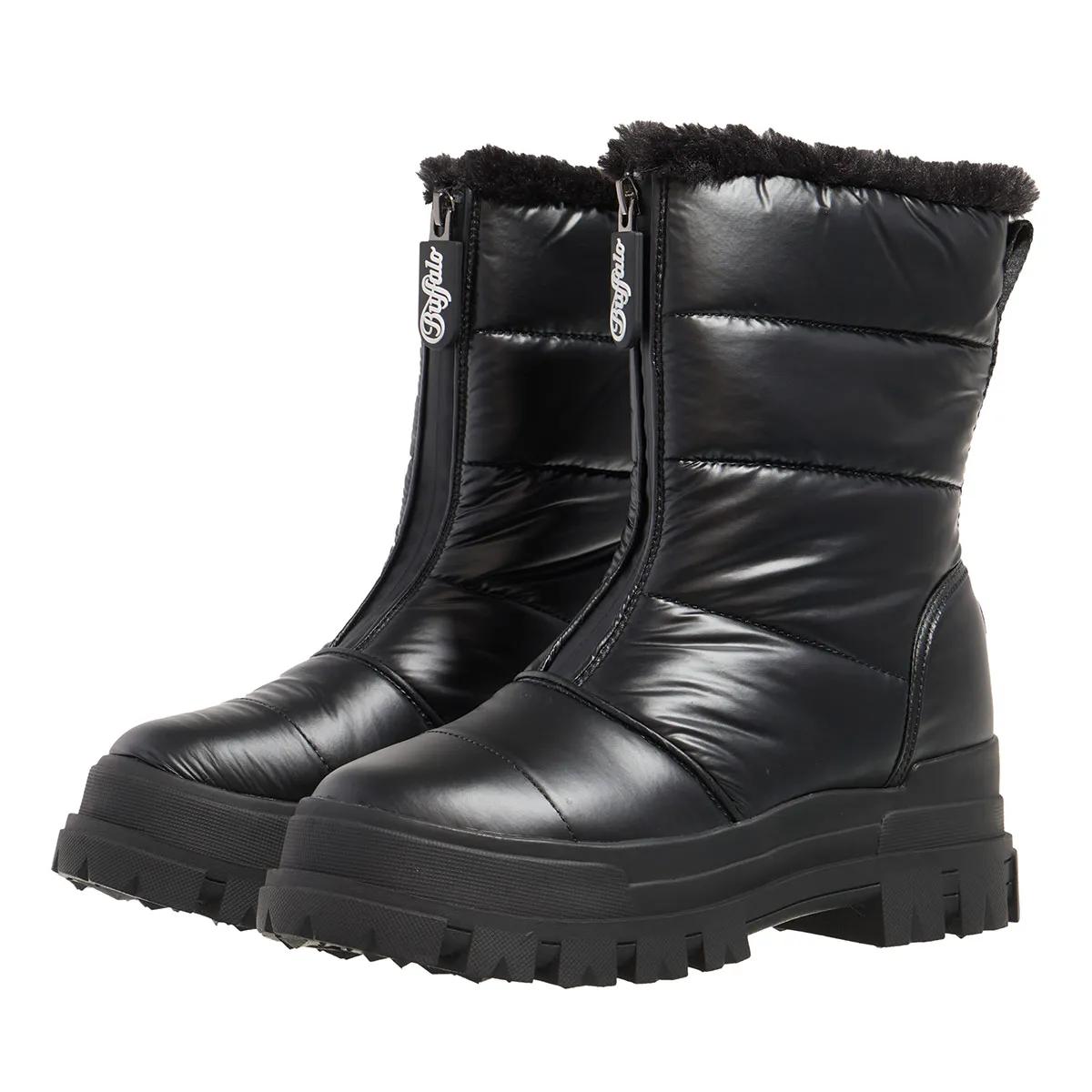 Buffalo Stiefel & Boots - Aspha Quilt Zip - Gr. 38 (EU) - in Schwarz - für Damen von Buffalo