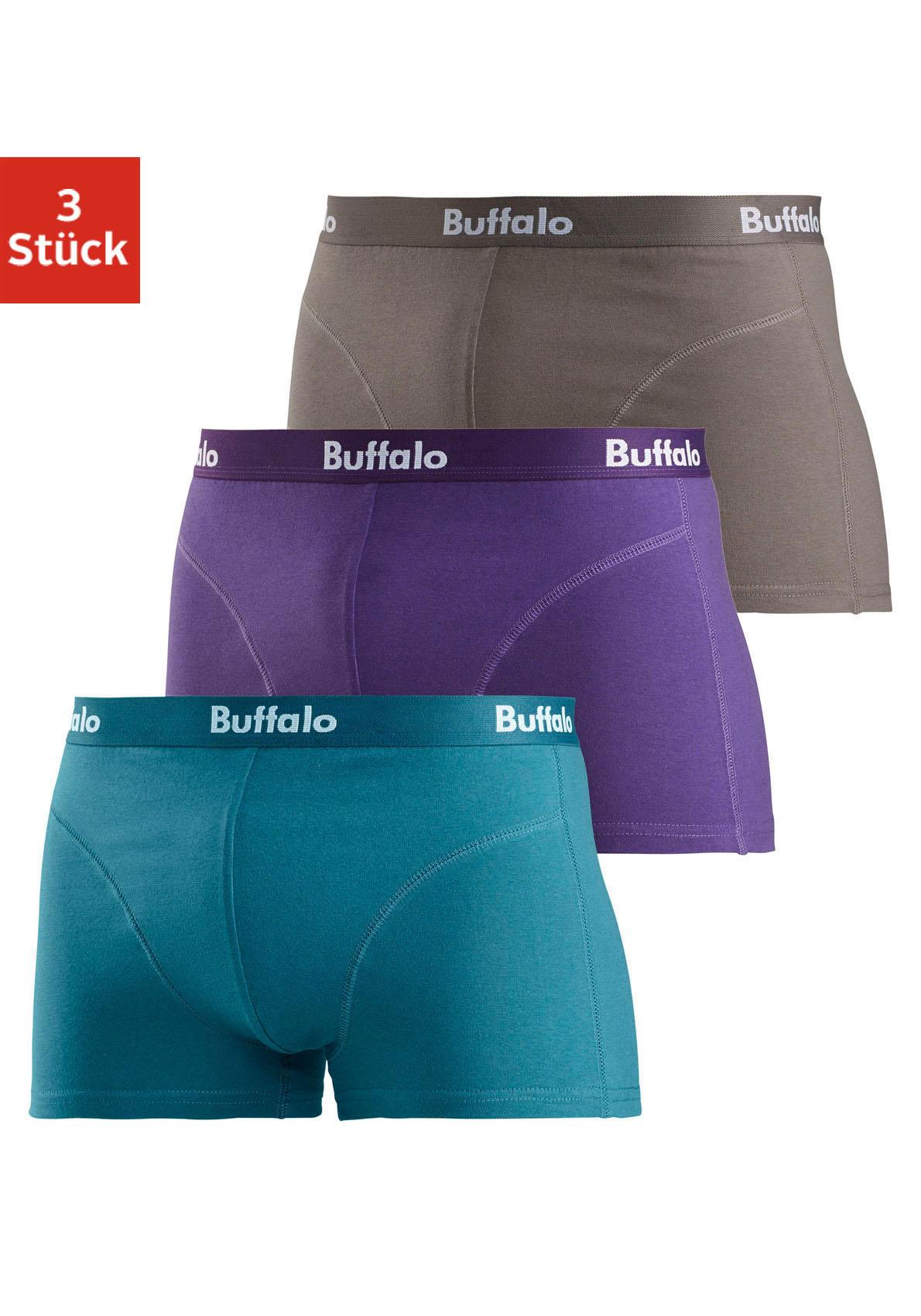 Buffalo Boxer, (Packung, 3 St.), mit Overlock-Nähten vorn von Buffalo