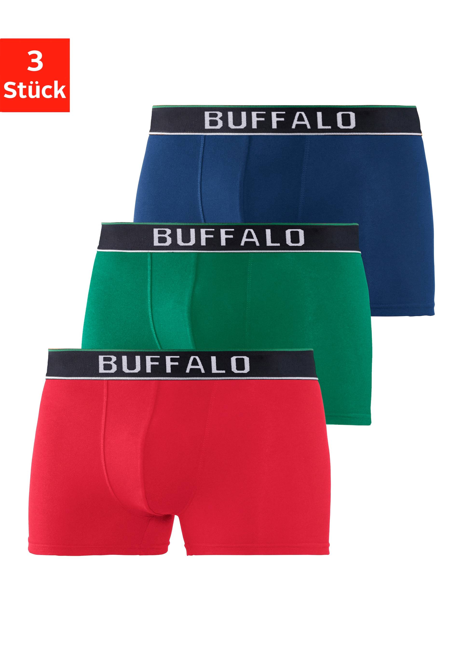 Buffalo Boxer »Boxershorts für Herren«, (Packung, 3 St.), aus Baumwoll-Mix von Buffalo