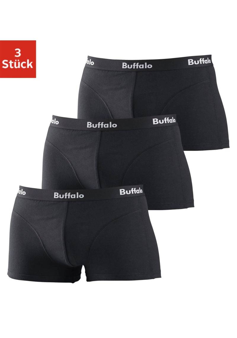 Buffalo Hipster, (Packung, 3 St.), knapp sitzende Boxershorts aus Baumwollmischung von Buffalo