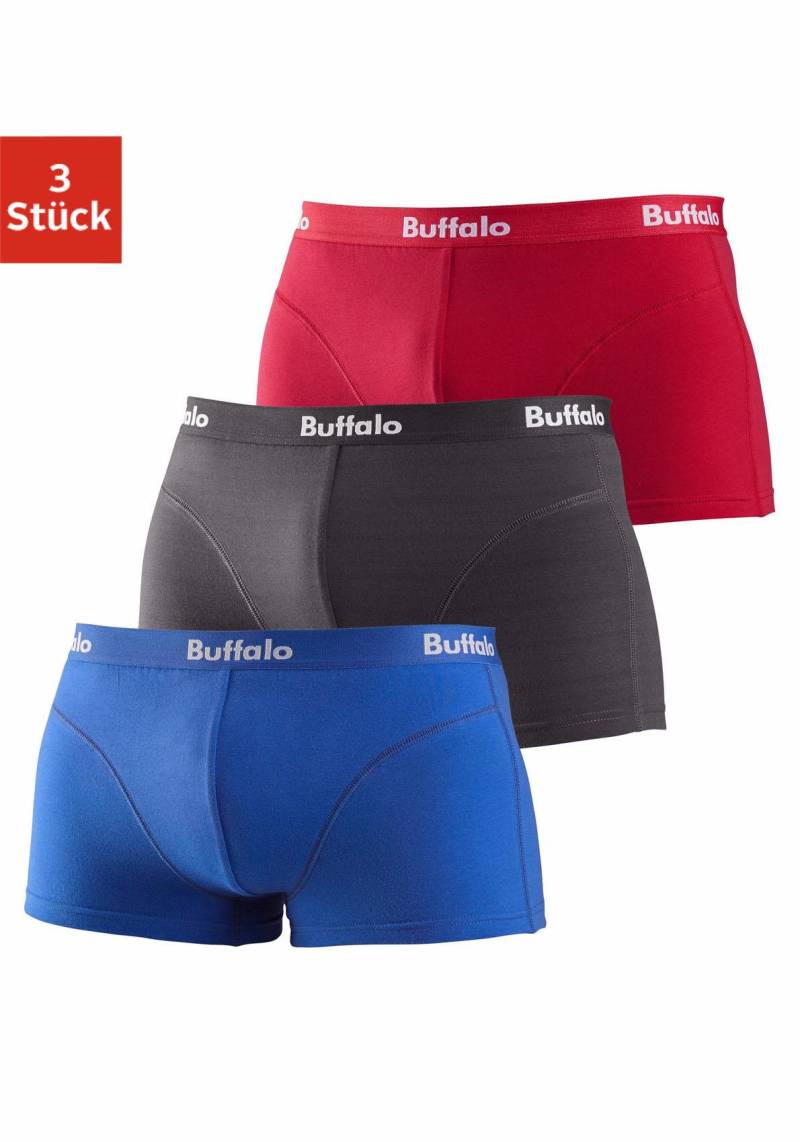 Buffalo Hipster, (Packung, 3 St.), knapp sitzende Boxershorts aus Baumwollmischung von Buffalo