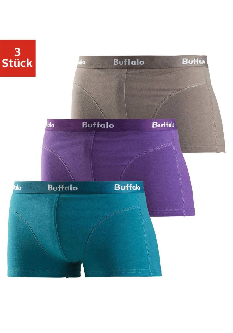 Buffalo Hipster, (Packung, 3 St.), knapp sitzende Boxershorts aus Baumwollmischung von Buffalo