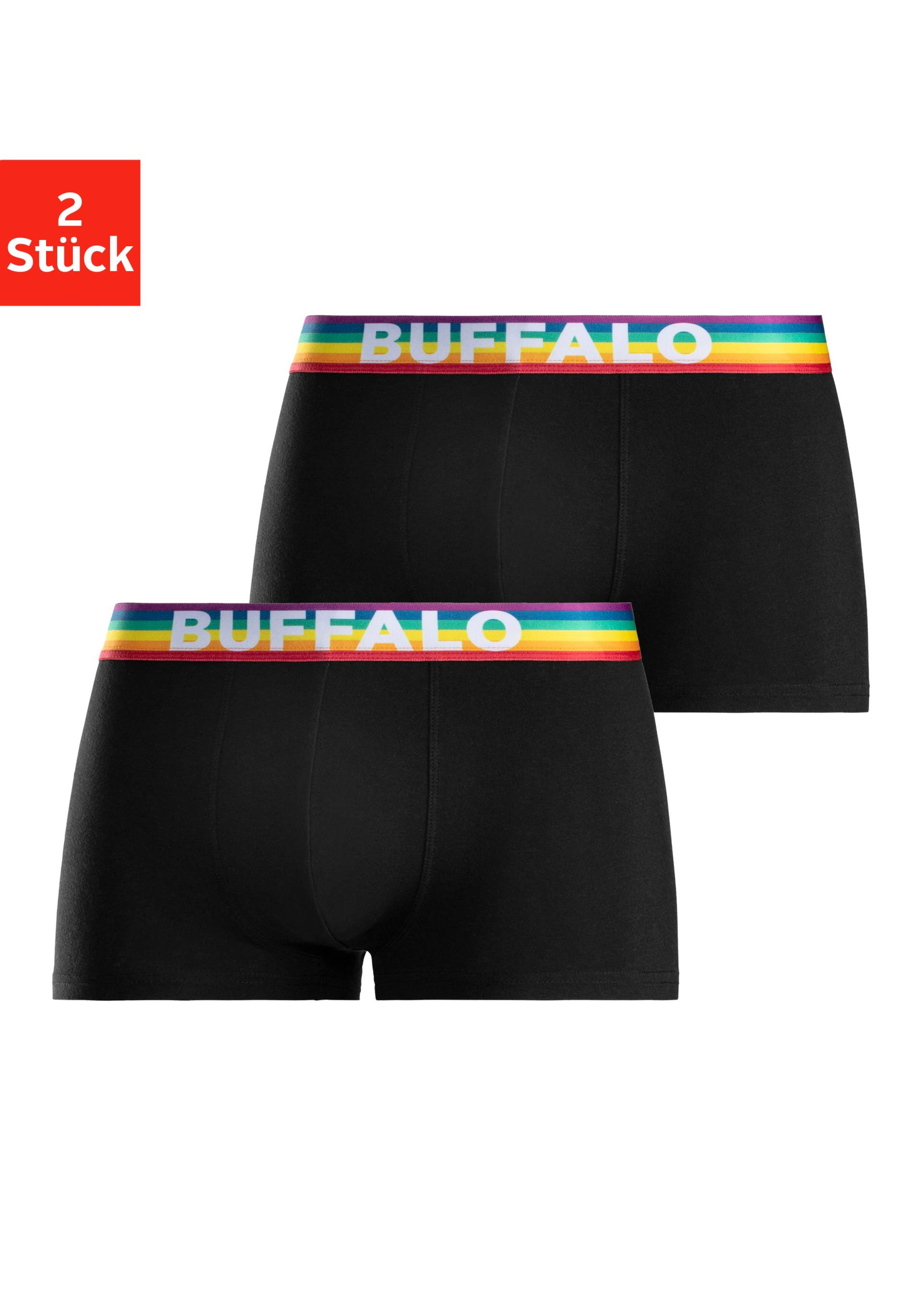 Buffalo Hipster »PRIDE«, (Packung, 2 St.), Boxershorts mit Webbund in Regenbogenfarben aus Baumwollmischung von Buffalo