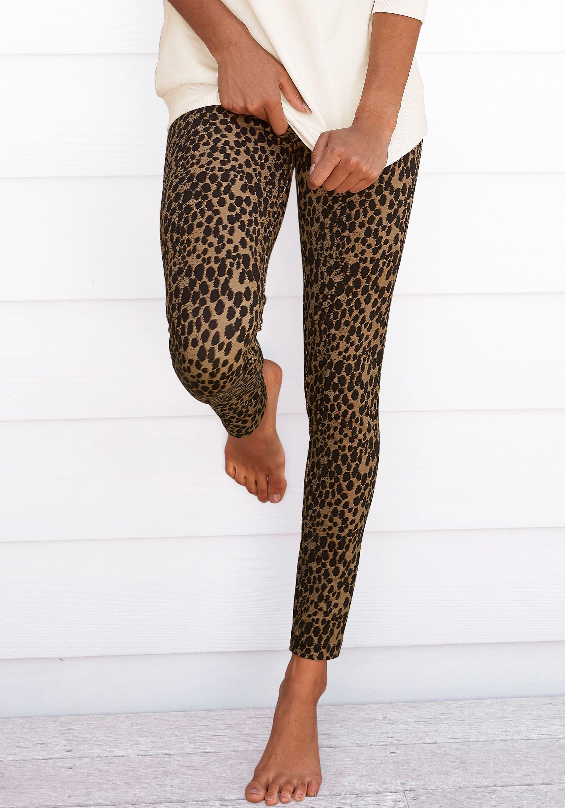 Buffalo Leggings, mit Leoprint von Buffalo