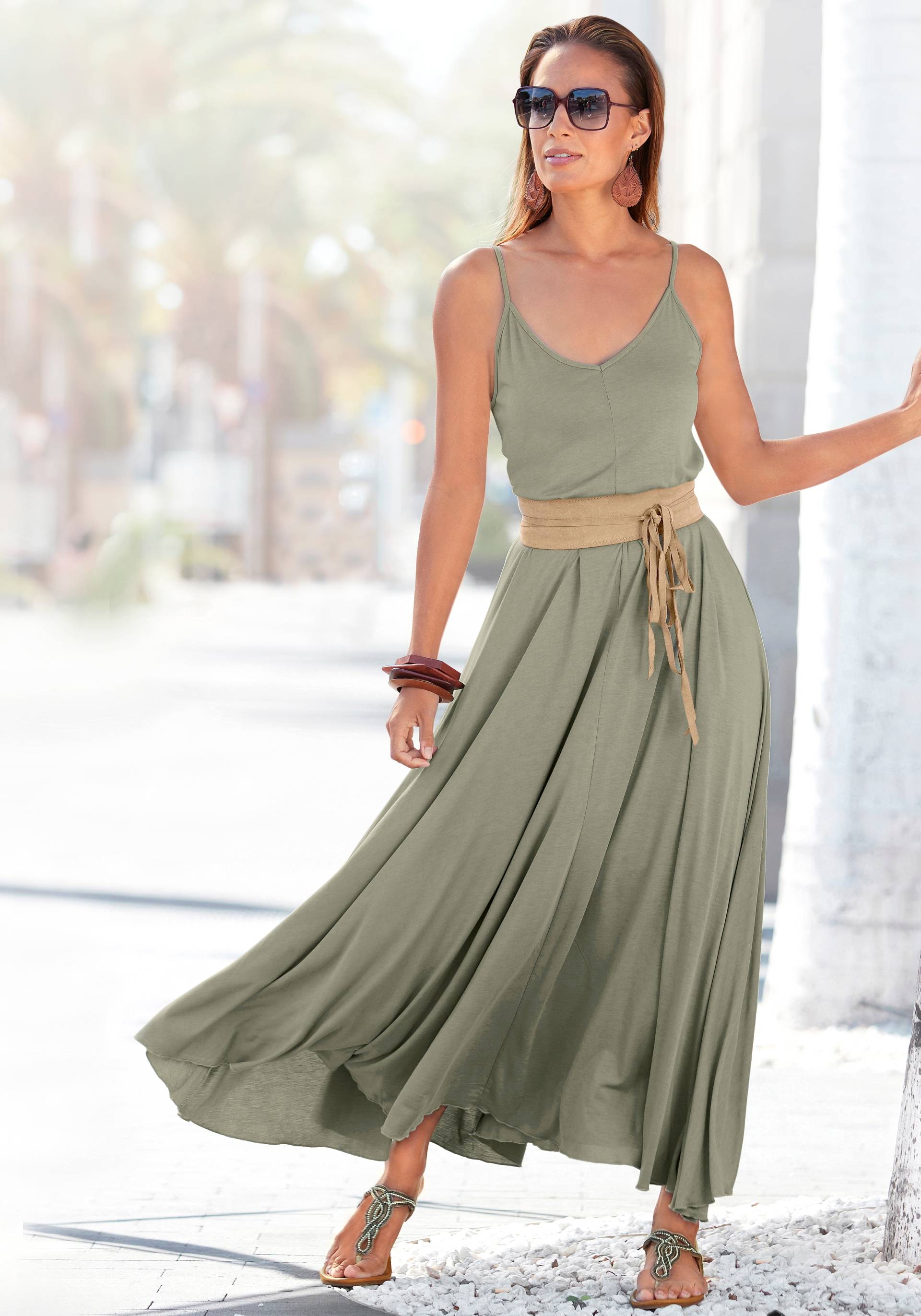 Buffalo Maxikleid, aus Jersey in weiter Form, leichtes Sommerkleid, Strandkleid, Basic Buffalo Maxikleid, aus Jersey in weiter Form, leichtes Sommerkleid, Strandkleid, Basic von Buffalo