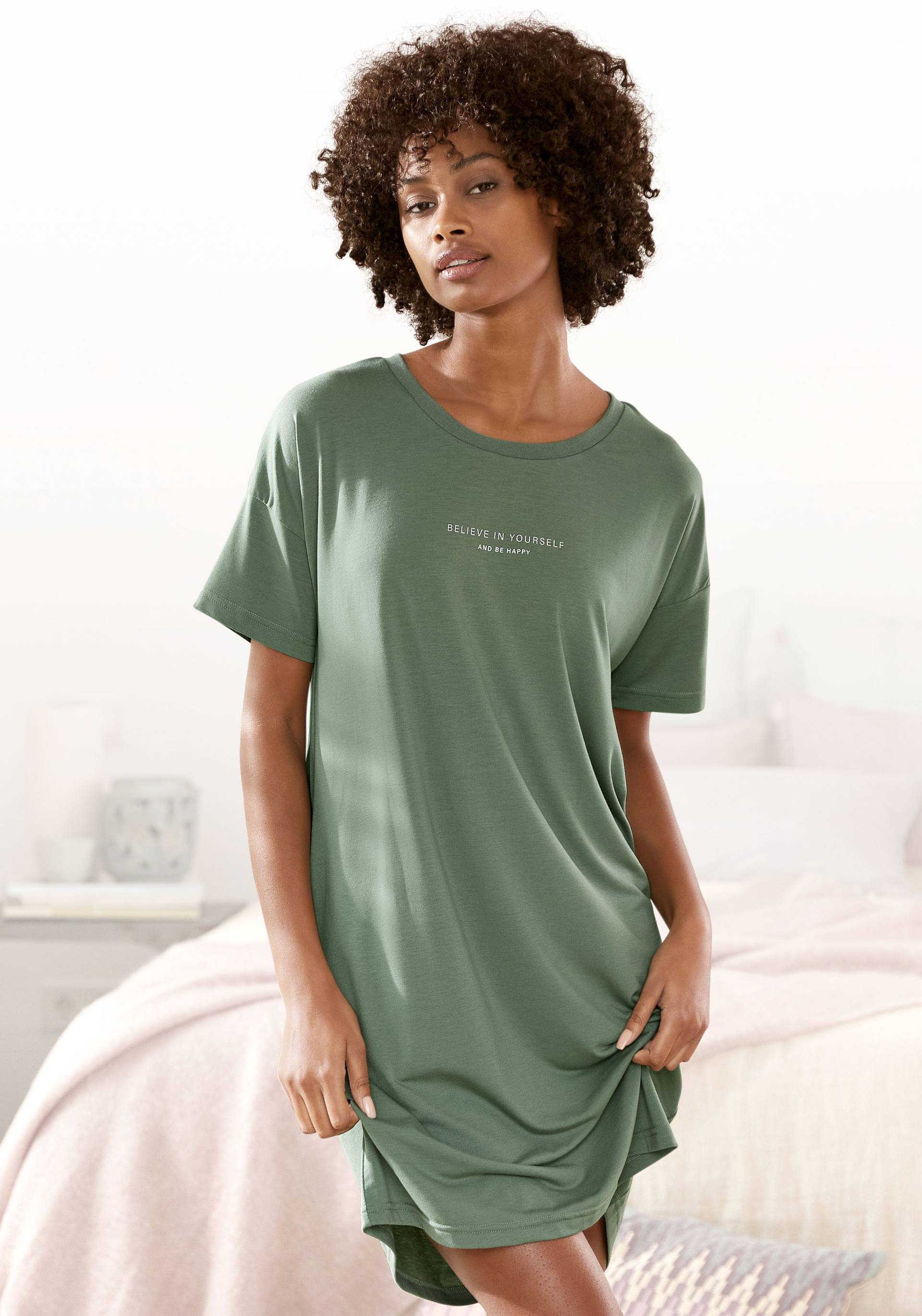 Buffalo Nachthemd, mit Statement-Print Buffalo Nachthemd, mit Statement-Print von Buffalo