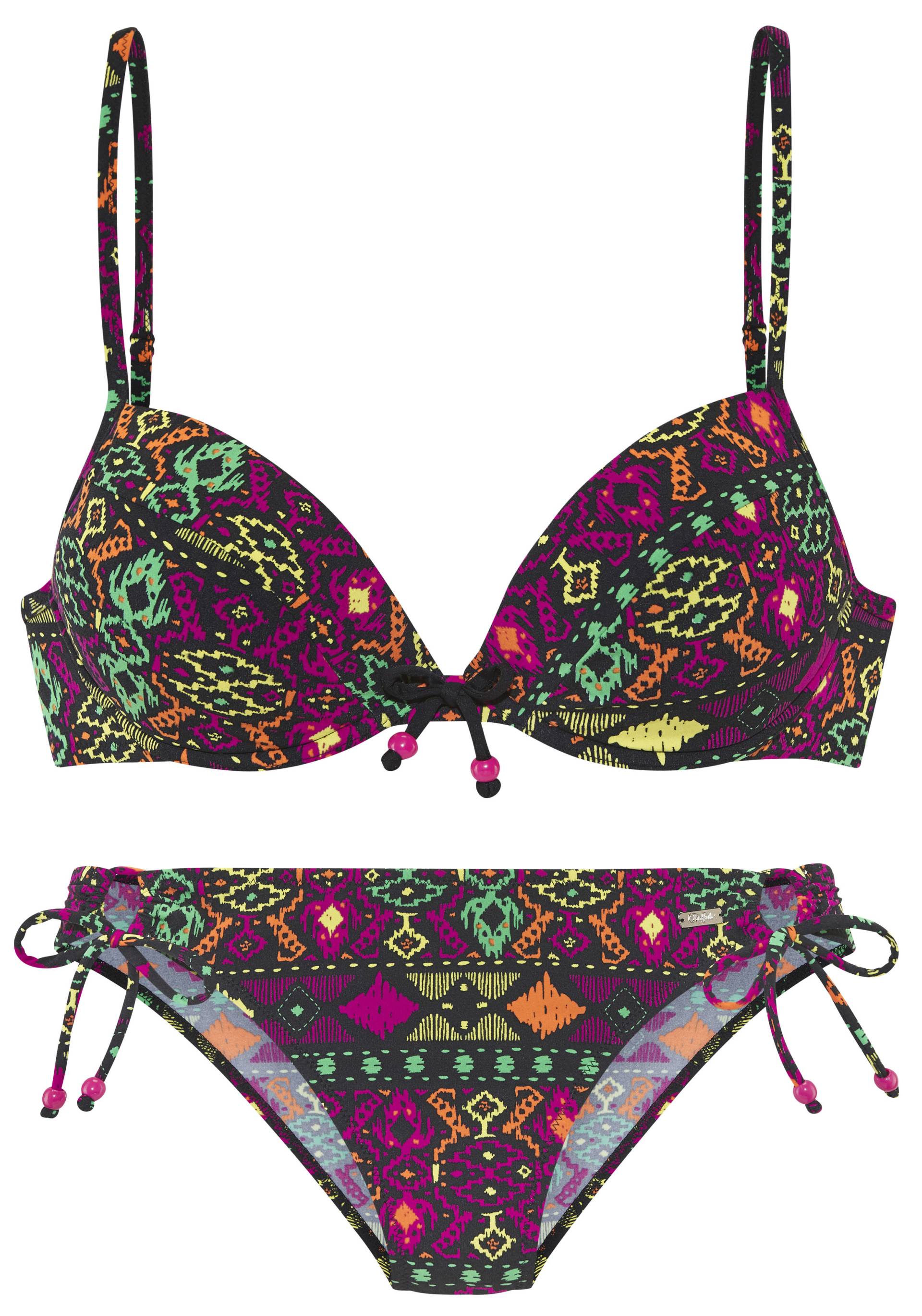 Buffalo Push-Up-Bikini, farbenfroher Ethnodruck Buffalo Push-Up-Bikini, farbenfroher Ethnodruck von Buffalo