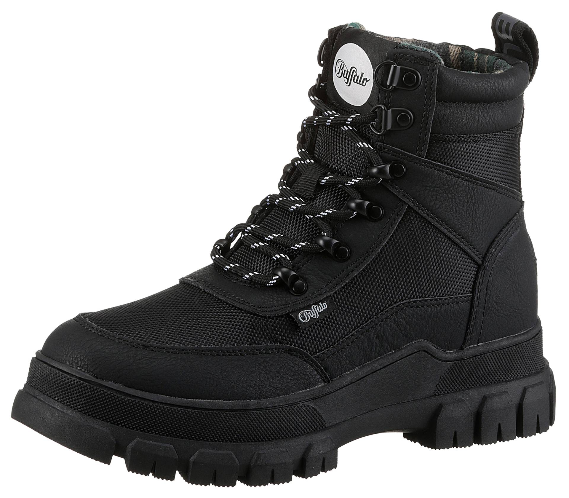 Buffalo Schnürboots »NOVA COM VEGAN«, Stiefelette, High Top Sneaker, Plateauabsatz, mit Memory Foam von Buffalo