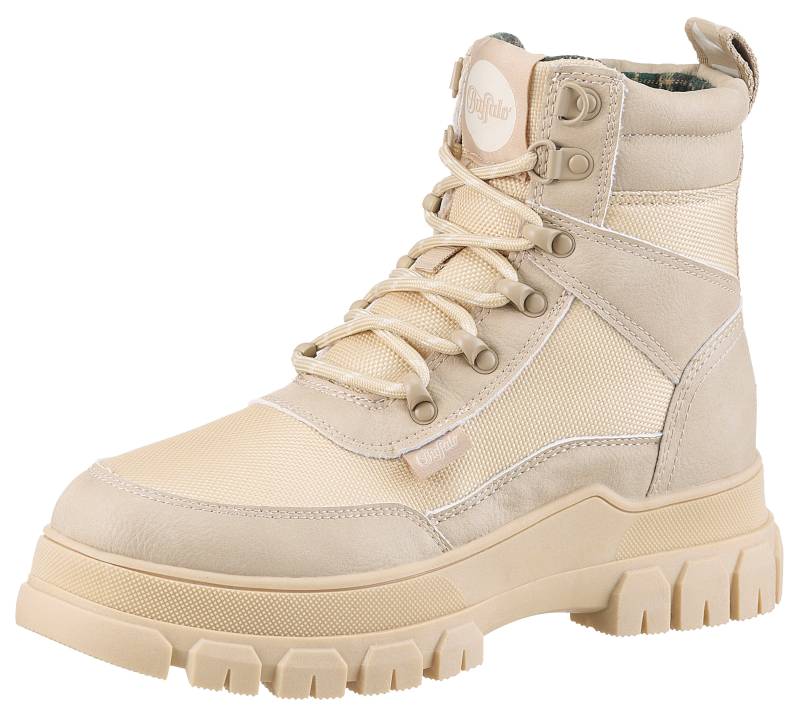 Buffalo Schnürboots »NOVA COM VEGAN«, Stiefelette, High Top Sneaker, Plateauabsatz, mit Memory Foam von Buffalo