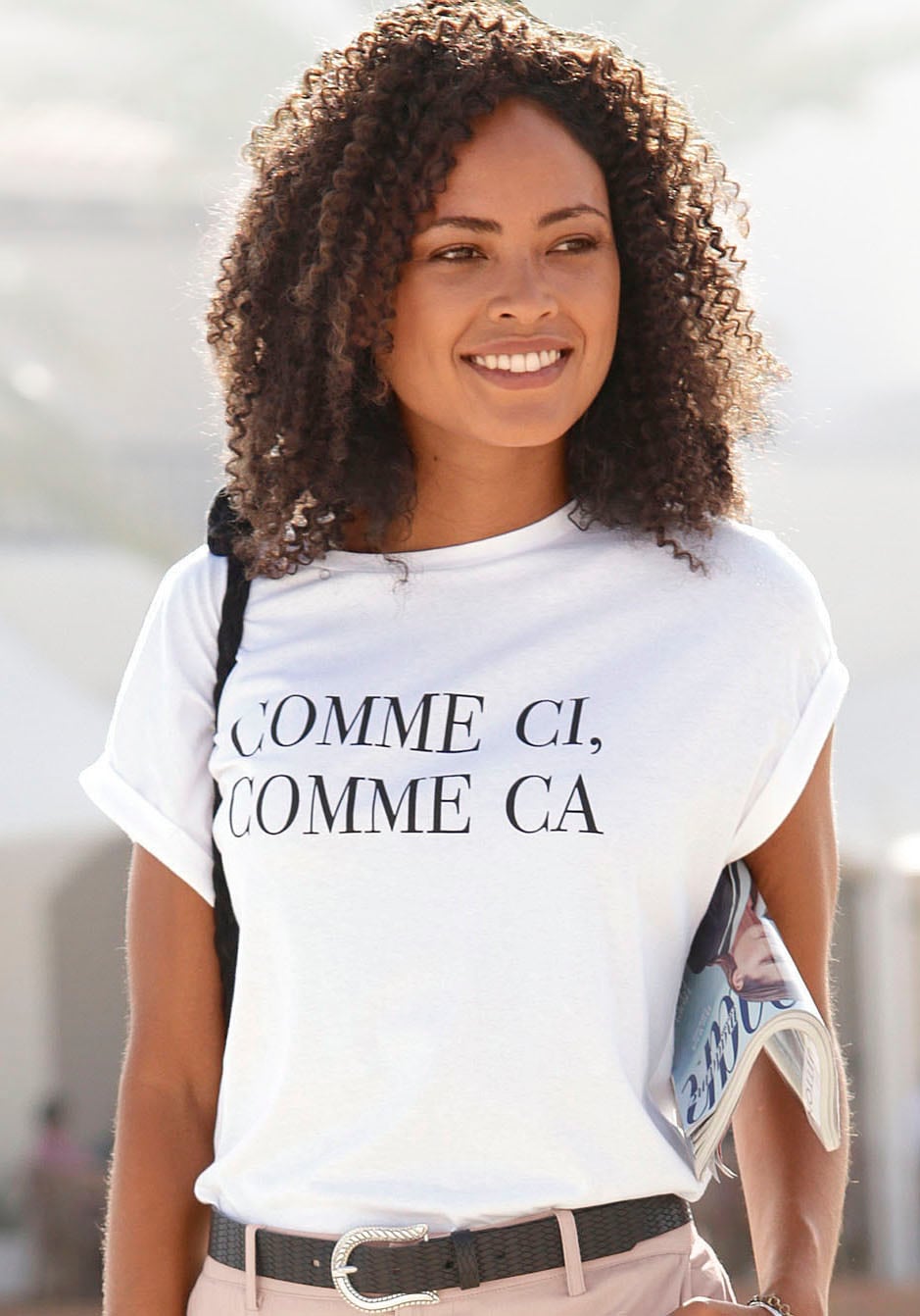 Buffalo T-Shirt, mit Print, Kurzarmshirt aus Baumwolle, lockere Passform Buffalo T-Shirt, mit Print, Kurzarmshirt aus Baumwolle, lockere Passform von Buffalo
