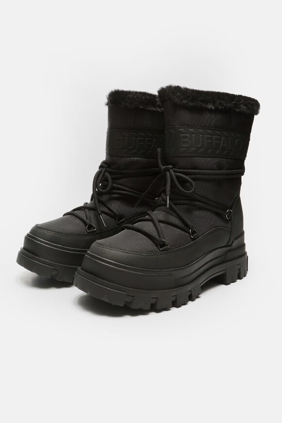 Buffalo Vegan Aspha Blizzard 2 Plateau Winterstiefelette | Black | Damen  | EU36 von Buffalo