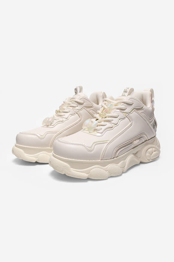 Buffalo Vegan CLD Chai Charm Plateau Sneaker | White + Mermaid | Damen | EU40 Buffalo Vegan CLD Chai Charm Plateau Sneaker | White + Mermaid | Damen | EU40 von Buffalo