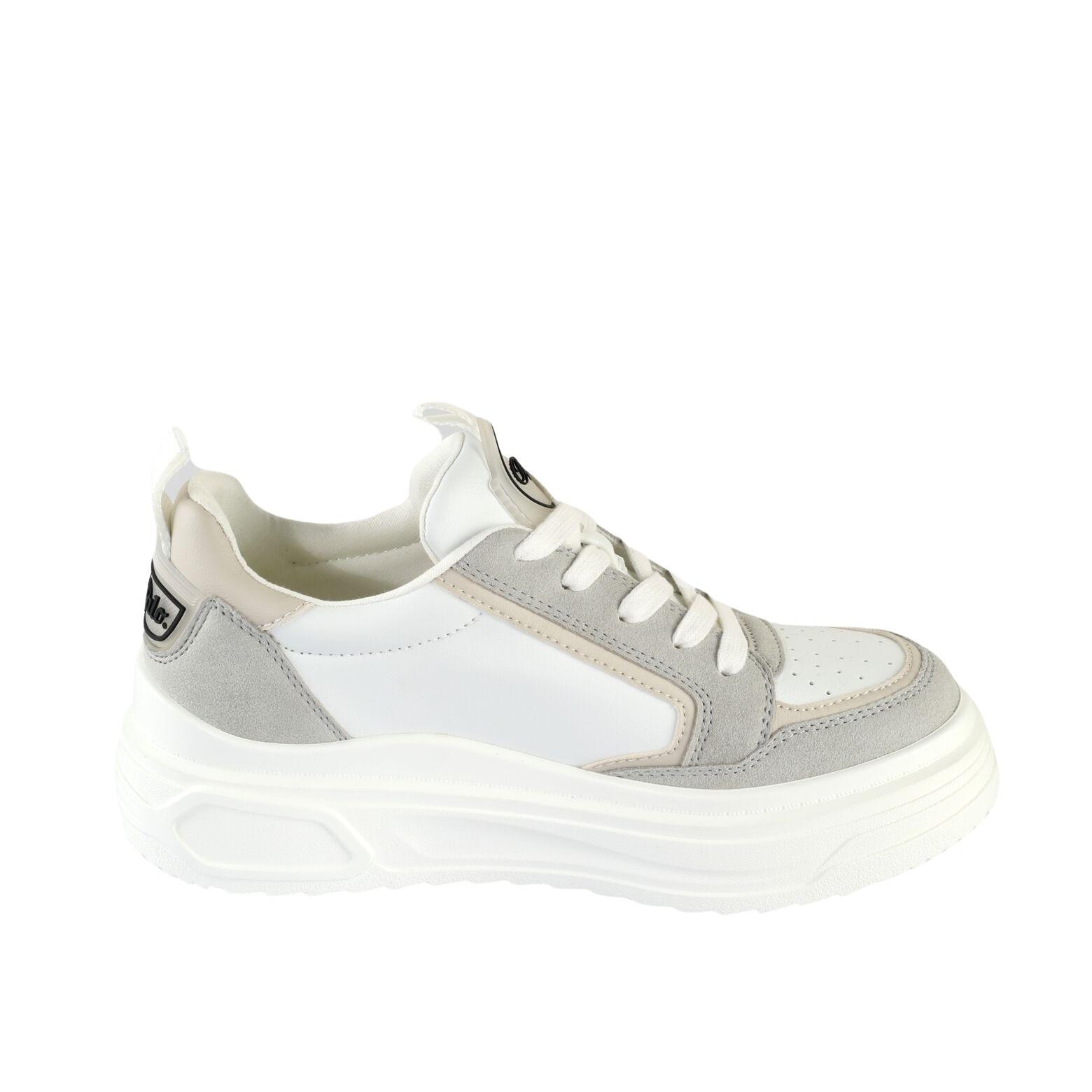 Sneakers Vectra Low - Vegan Nappa/nubuck Damen Weiss 39 von Buffalo